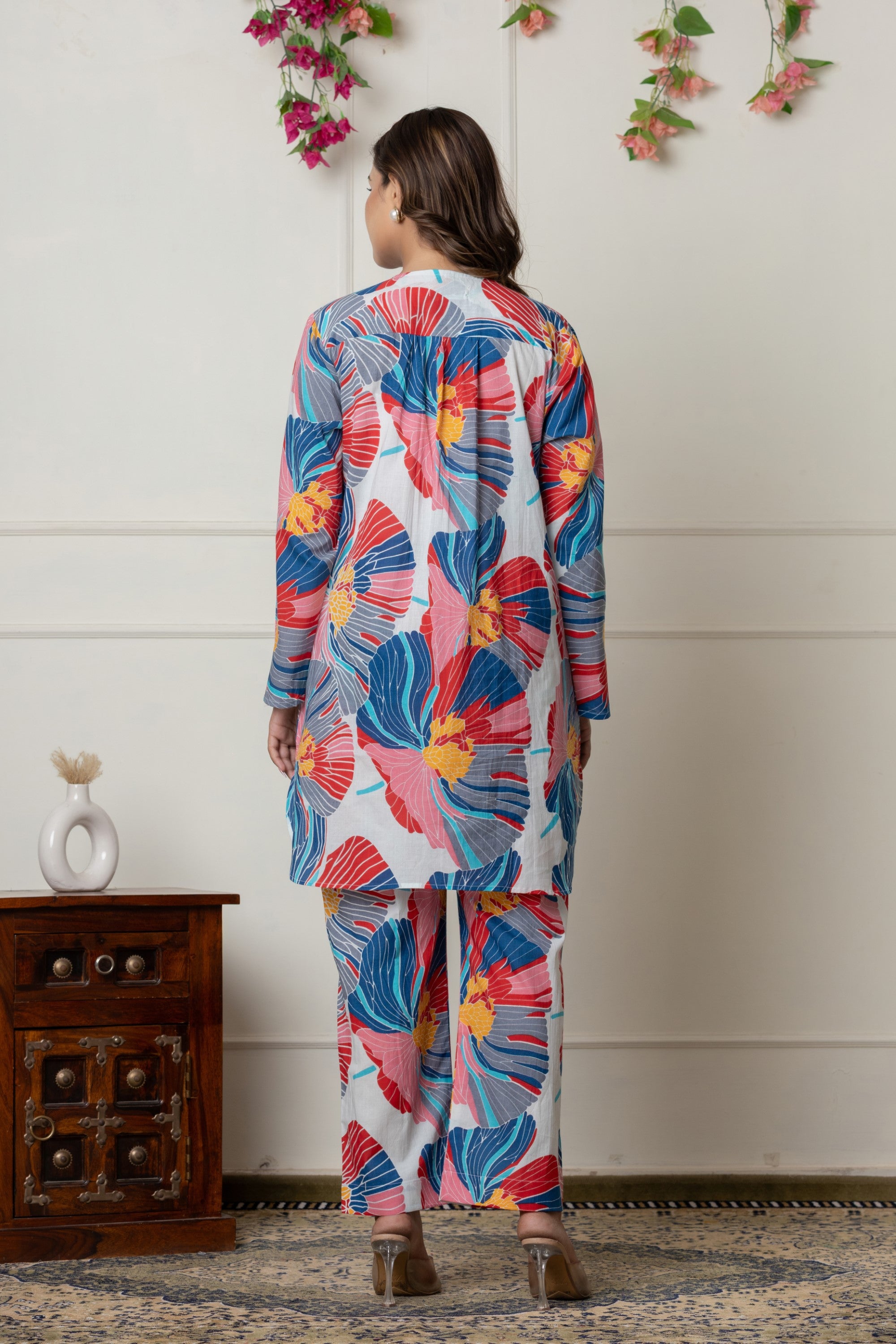 Blue Botanical Printed Co-ord Set