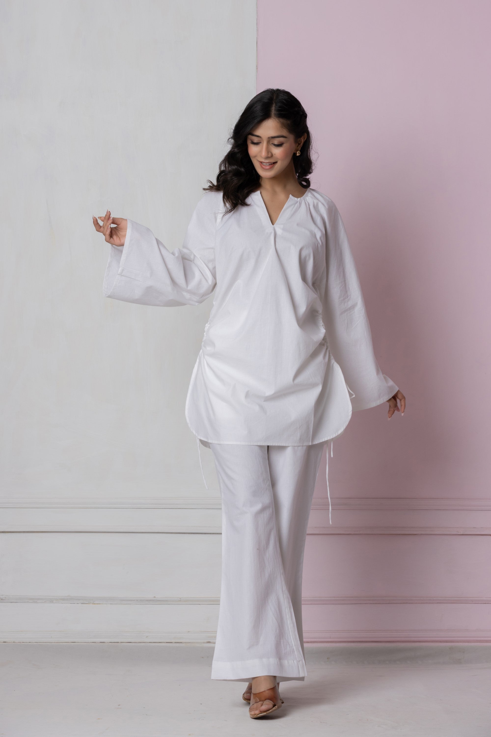 White Relaxed Co-ord Set