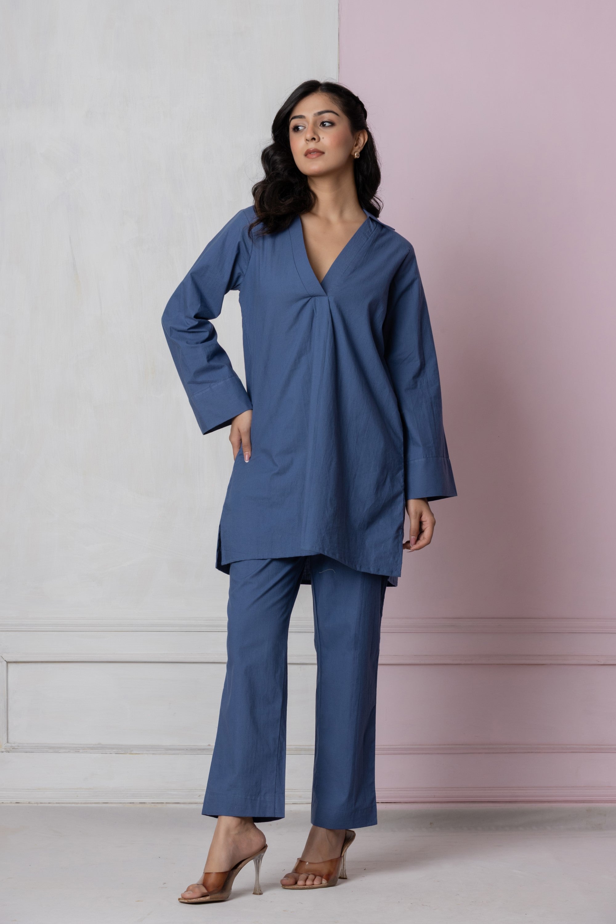 Minimal Blue Co-ord Set