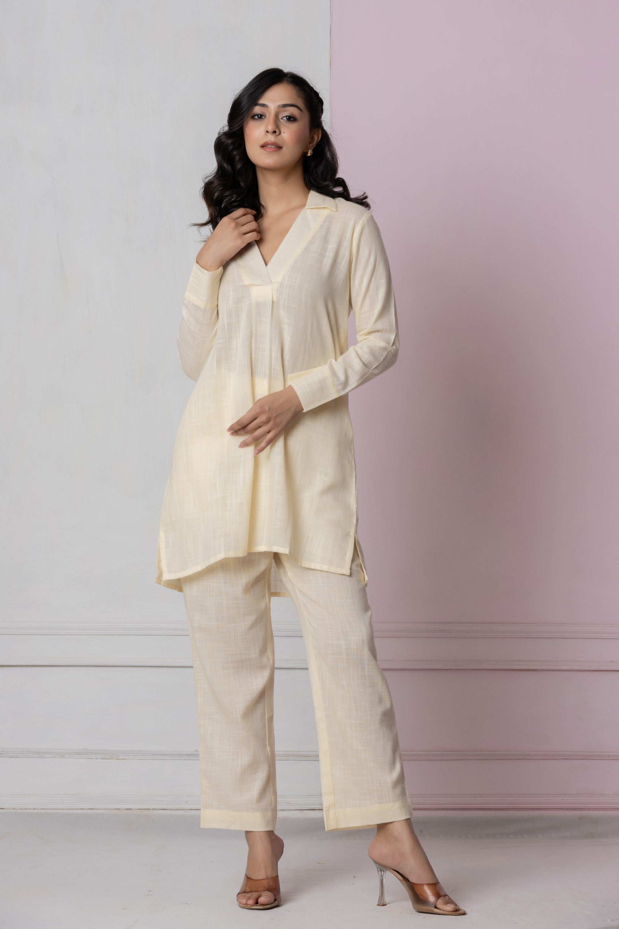Ivory Textured Co-Ord Set