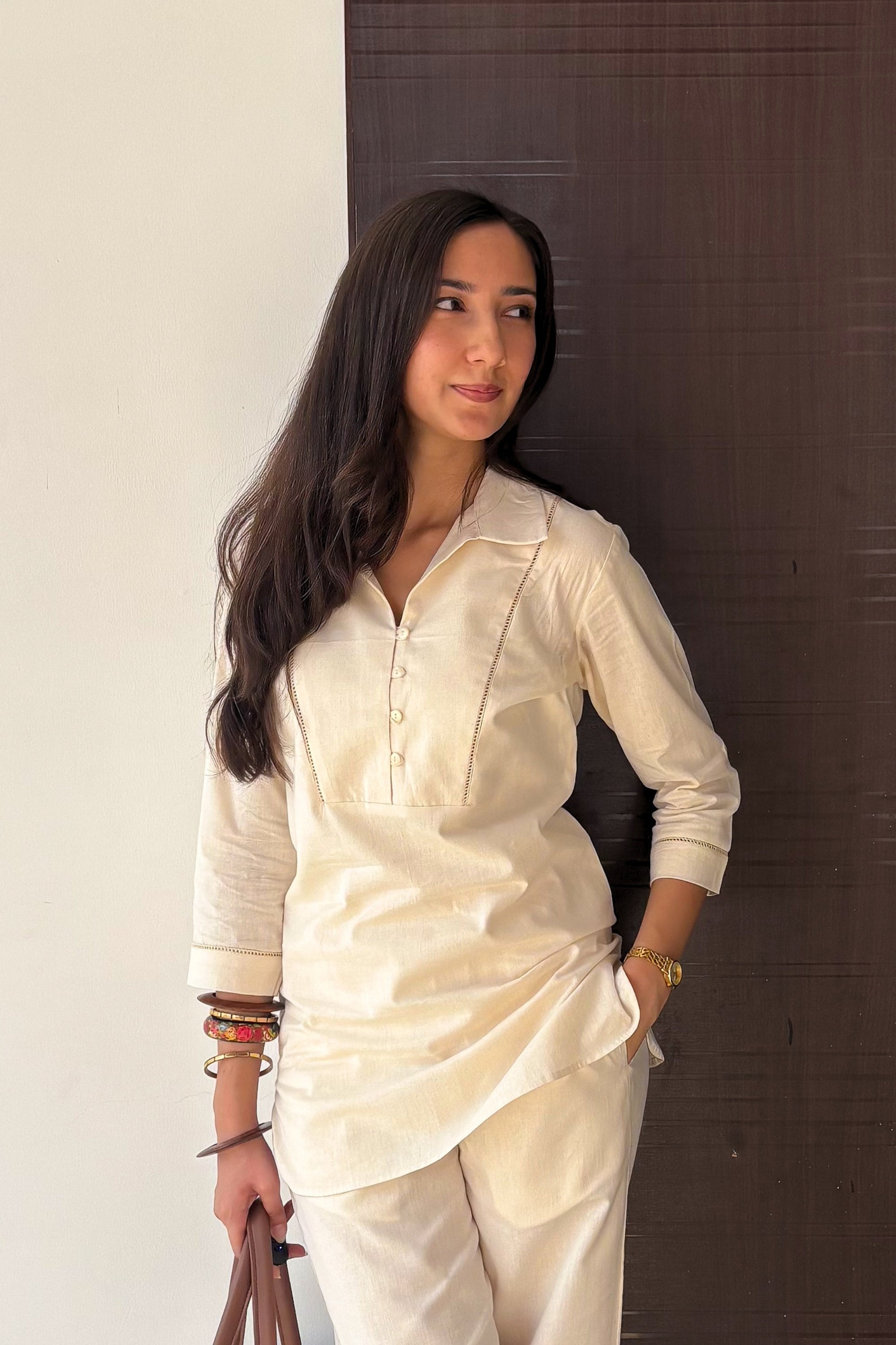 Lace Detailed Cotton Top