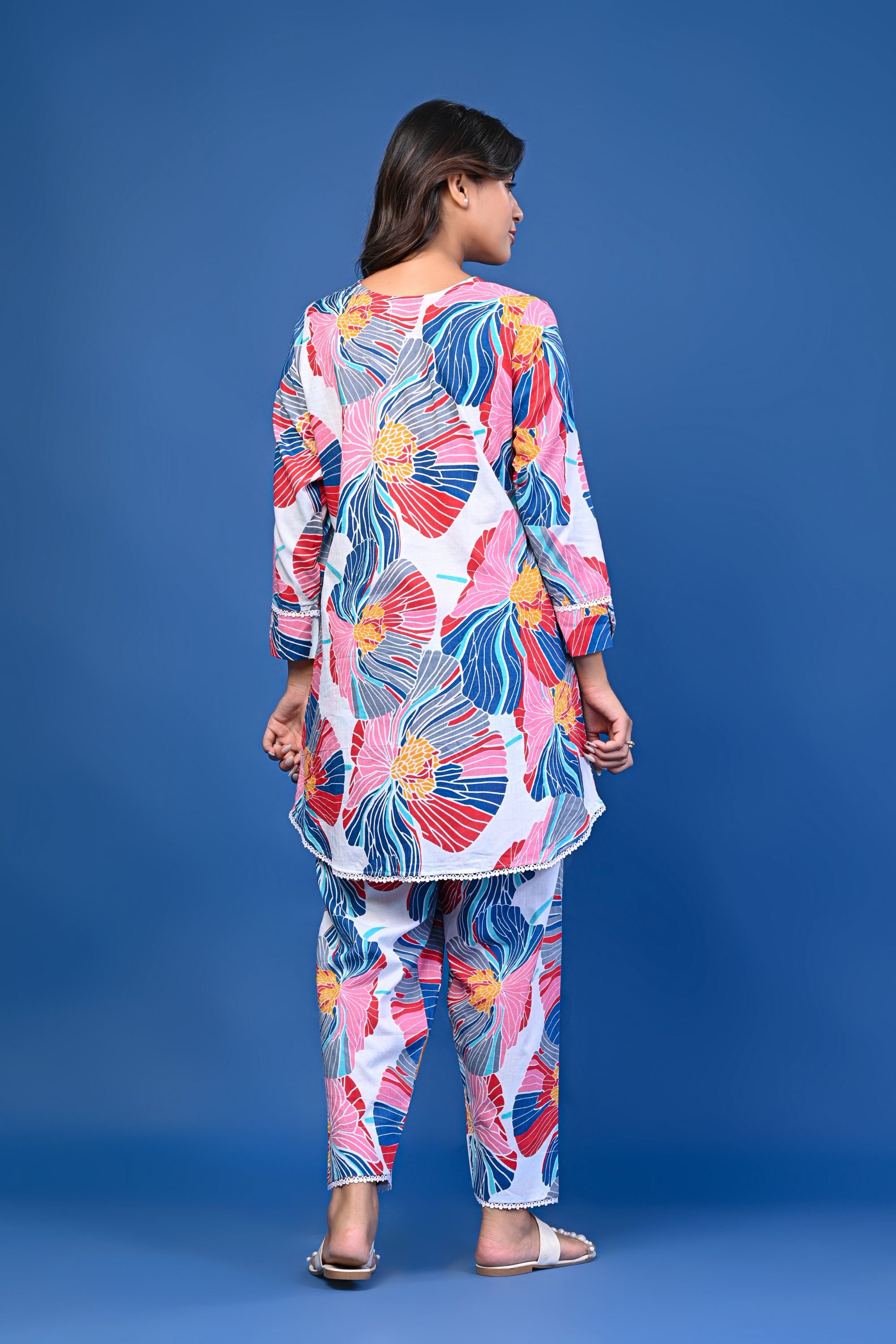 Multicolor Floral Printed Co-ord Set