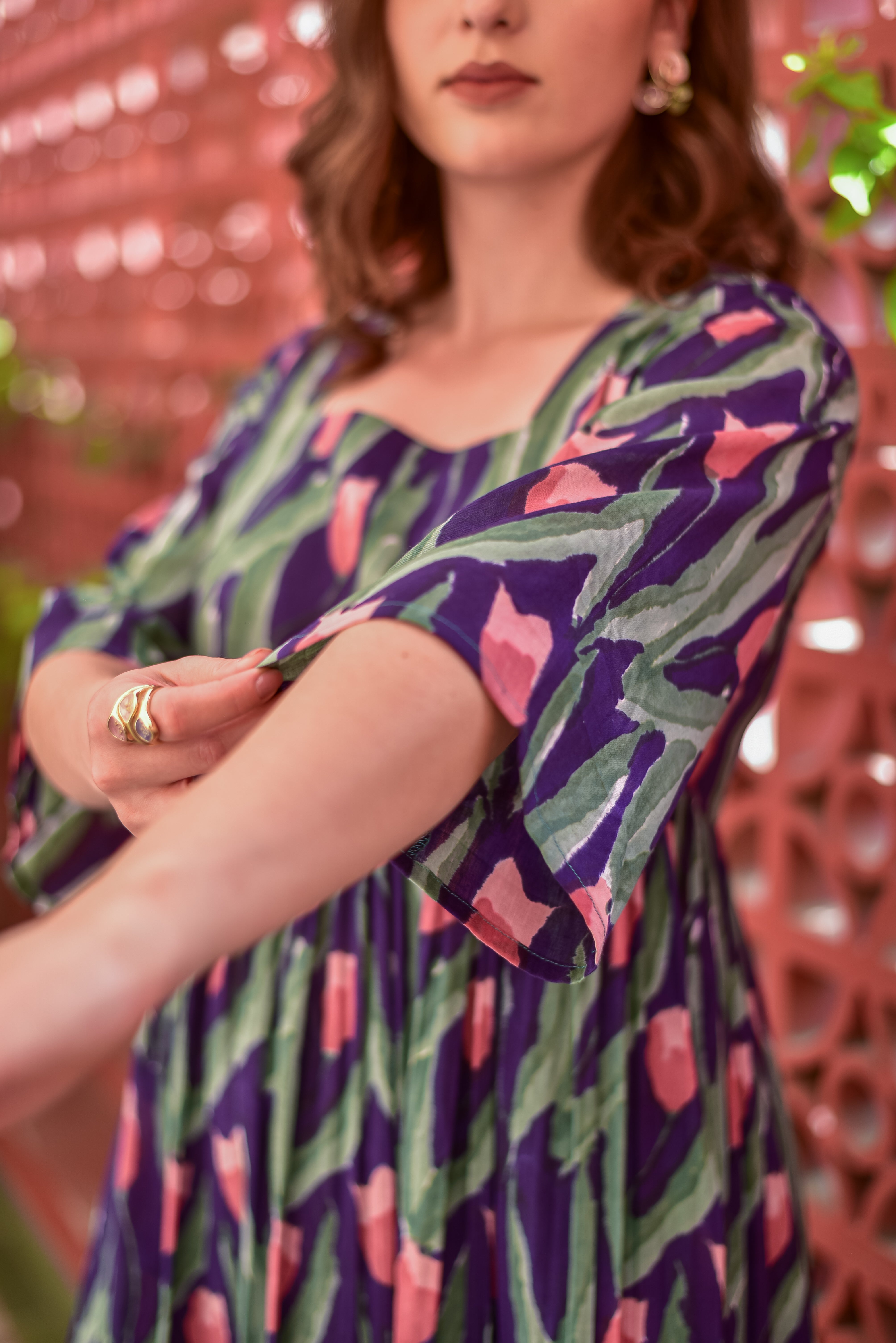 Mul Cotton Block Print Kurta Set