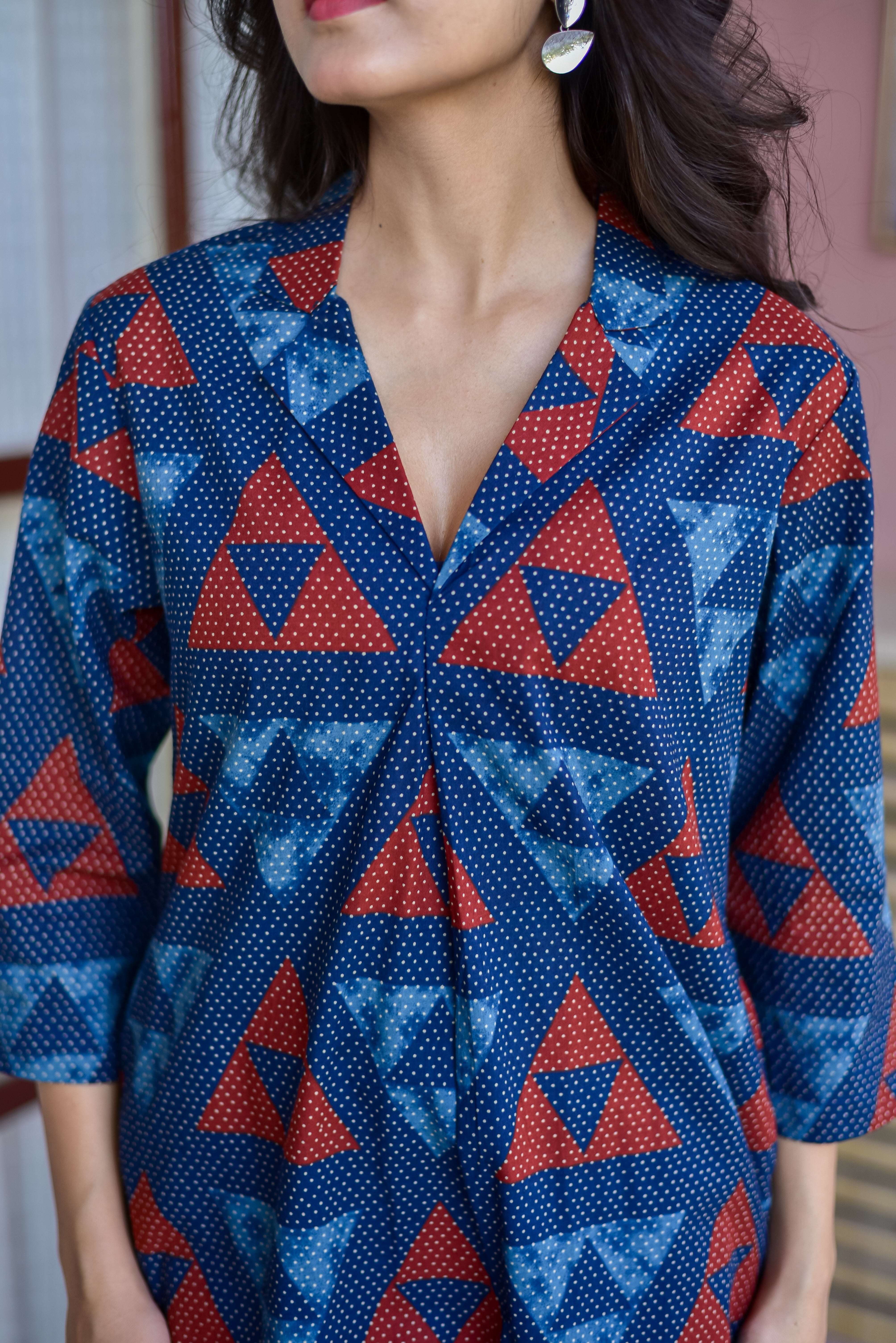 Structured Printed Kurta Set