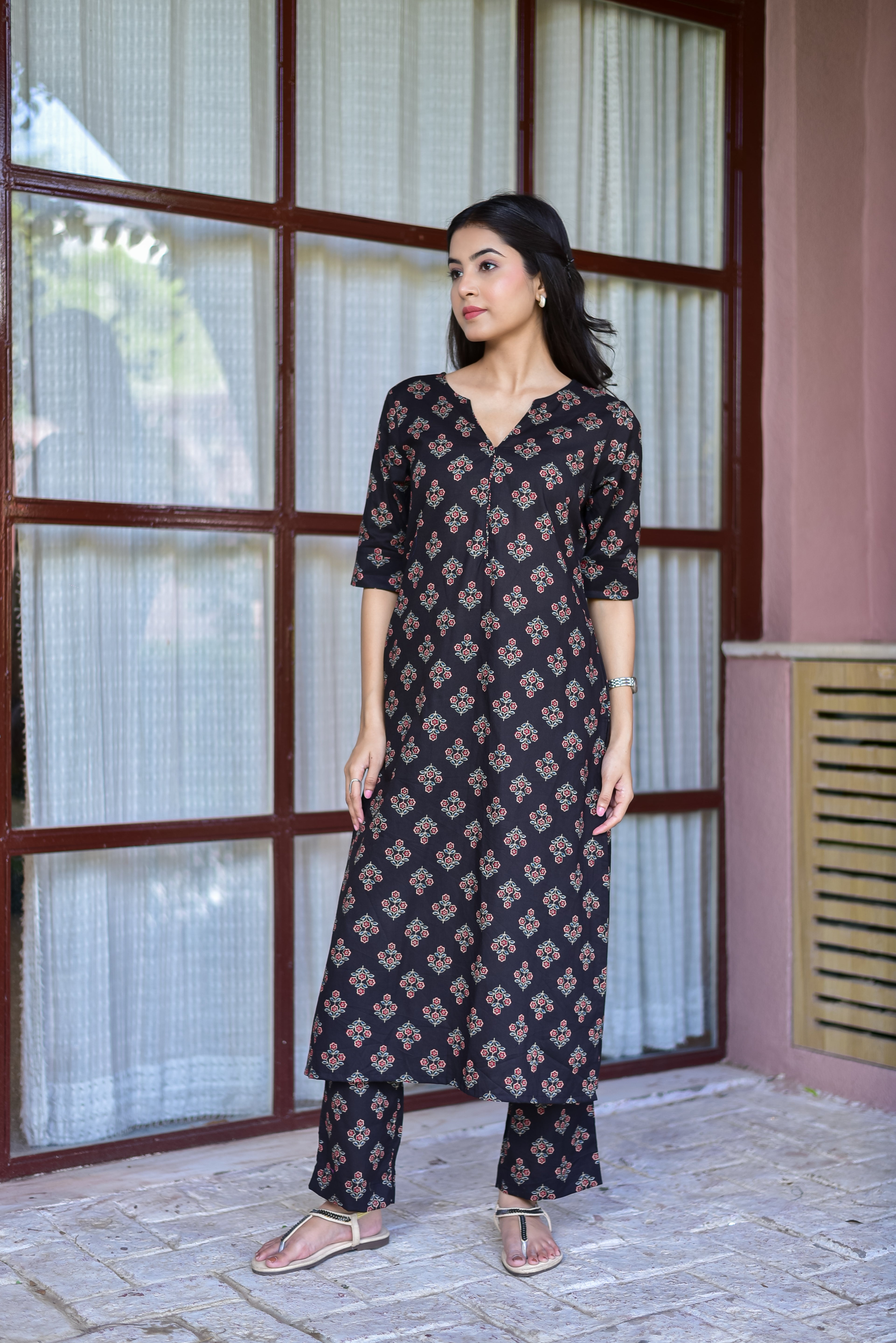 Midnight Buta Kurta Set