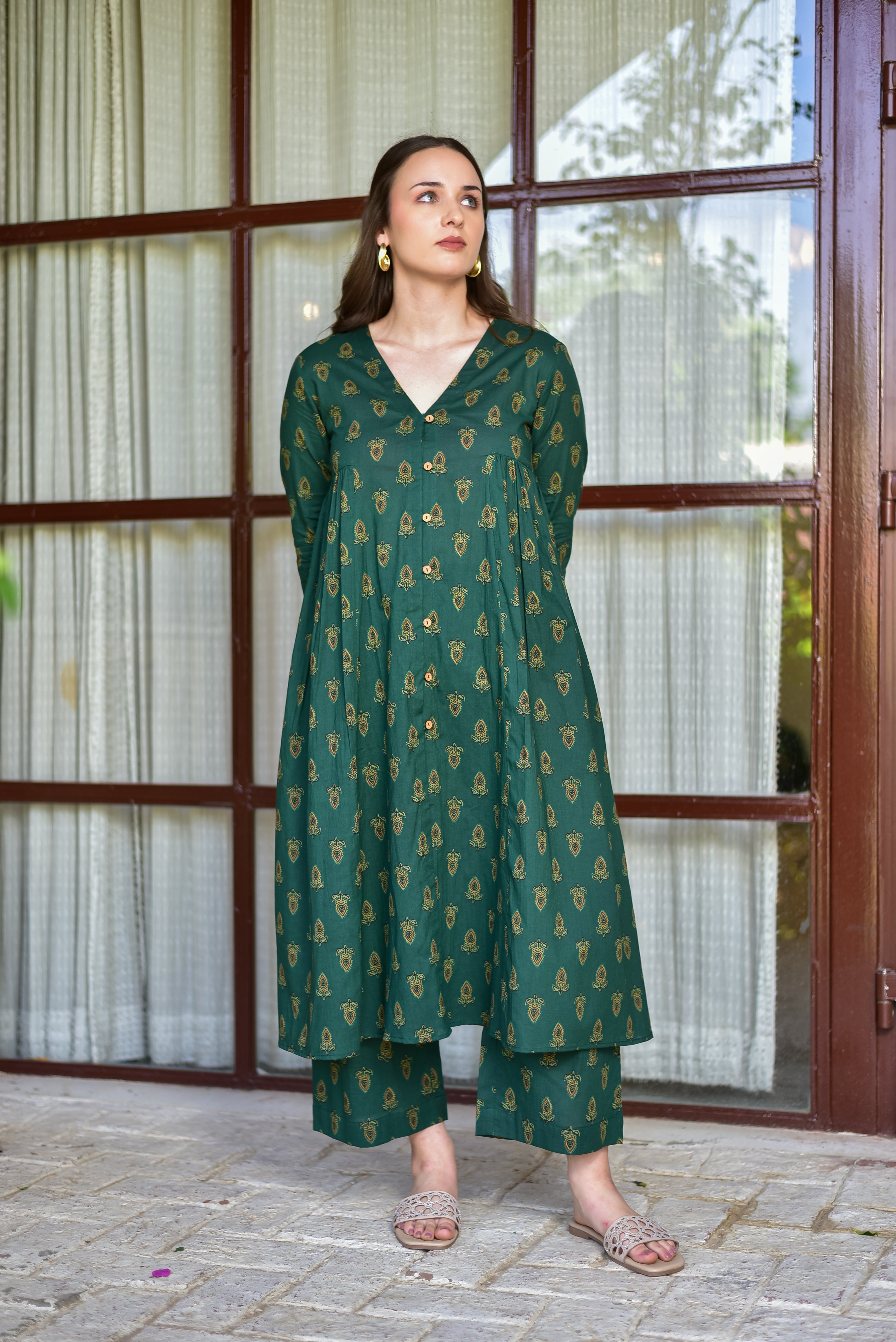 The Classic Green Kurta Set