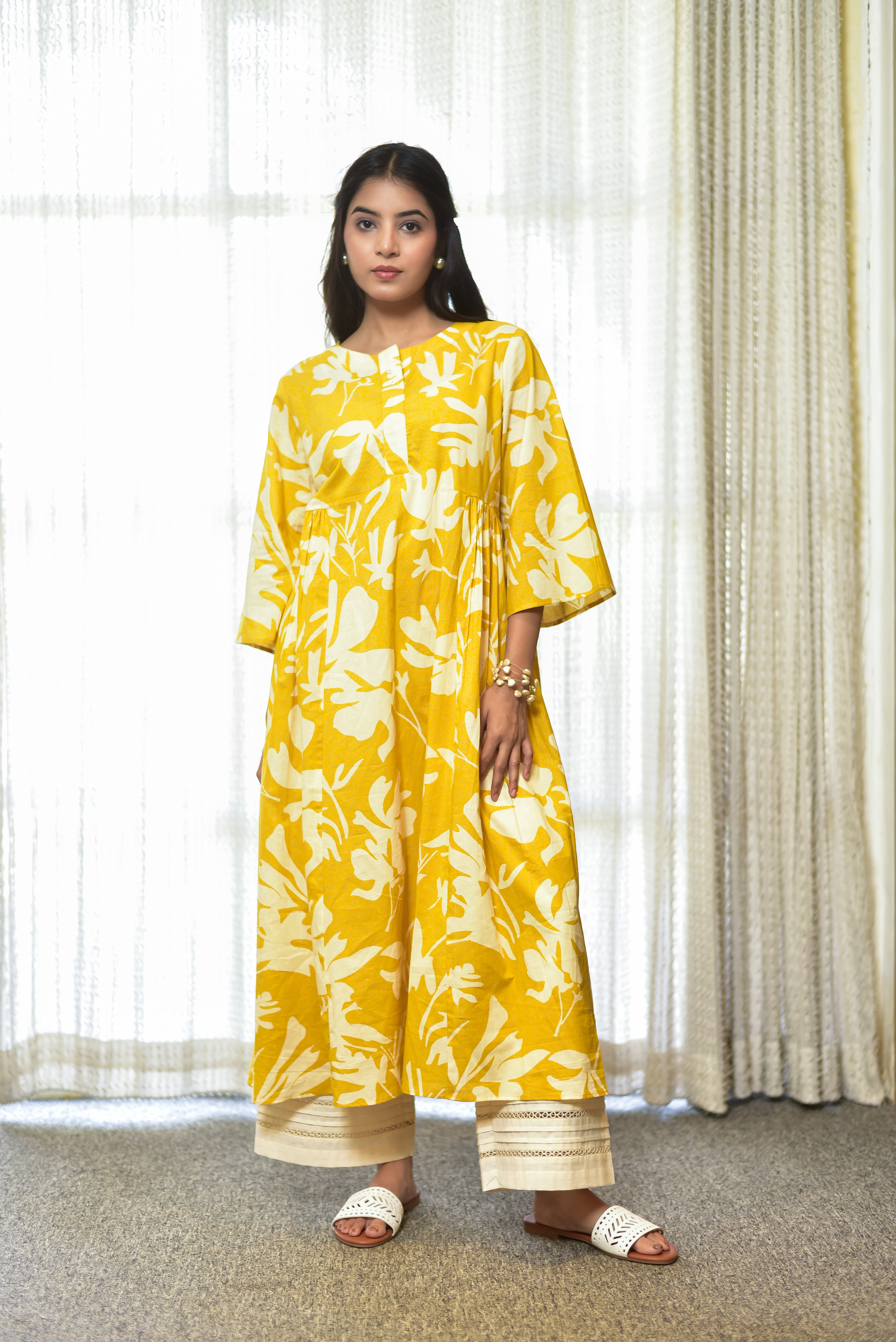 The Breezy Gathered Kurta
