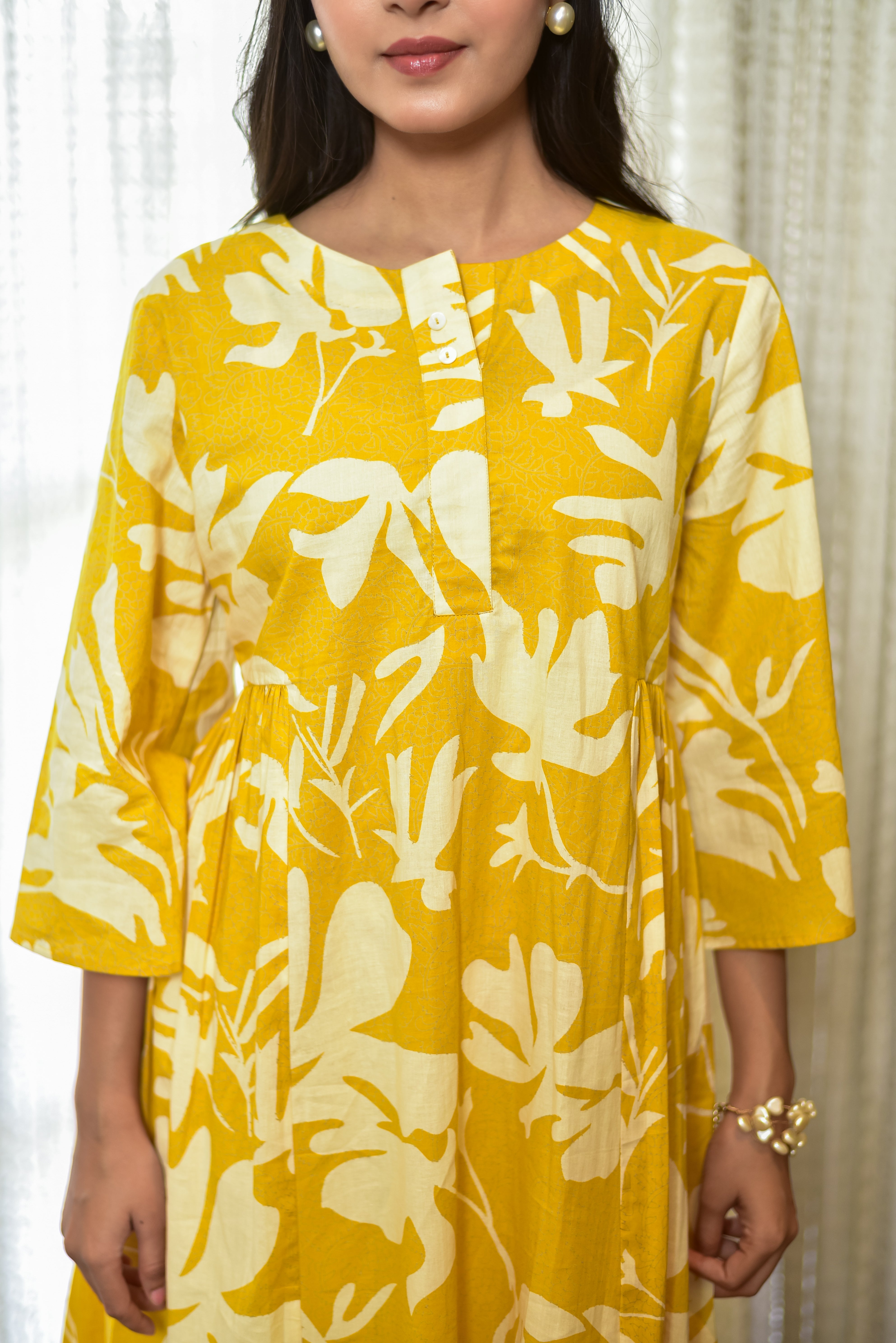 The Breezy Gathered Kurta