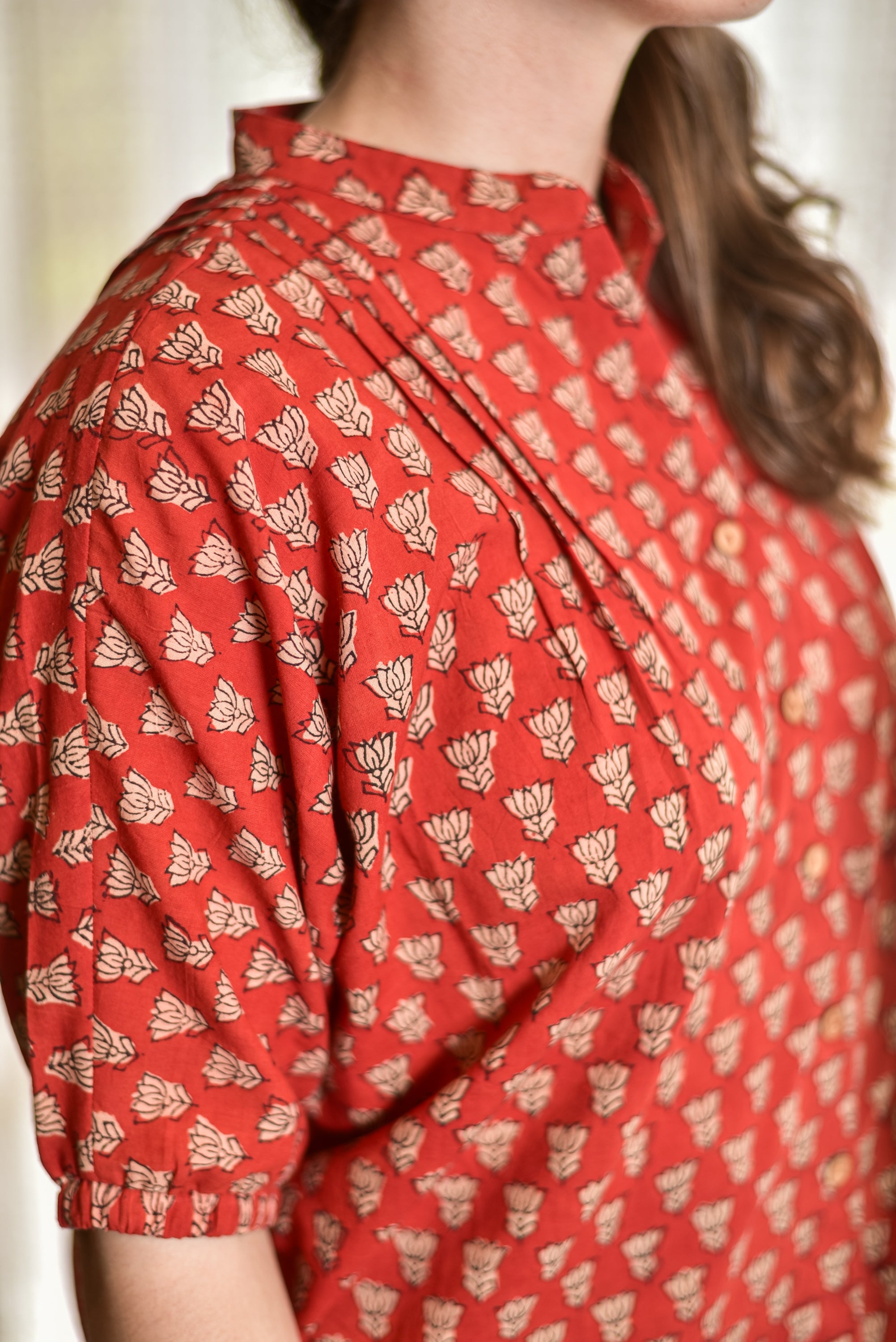 Block Print Kaftan Top
