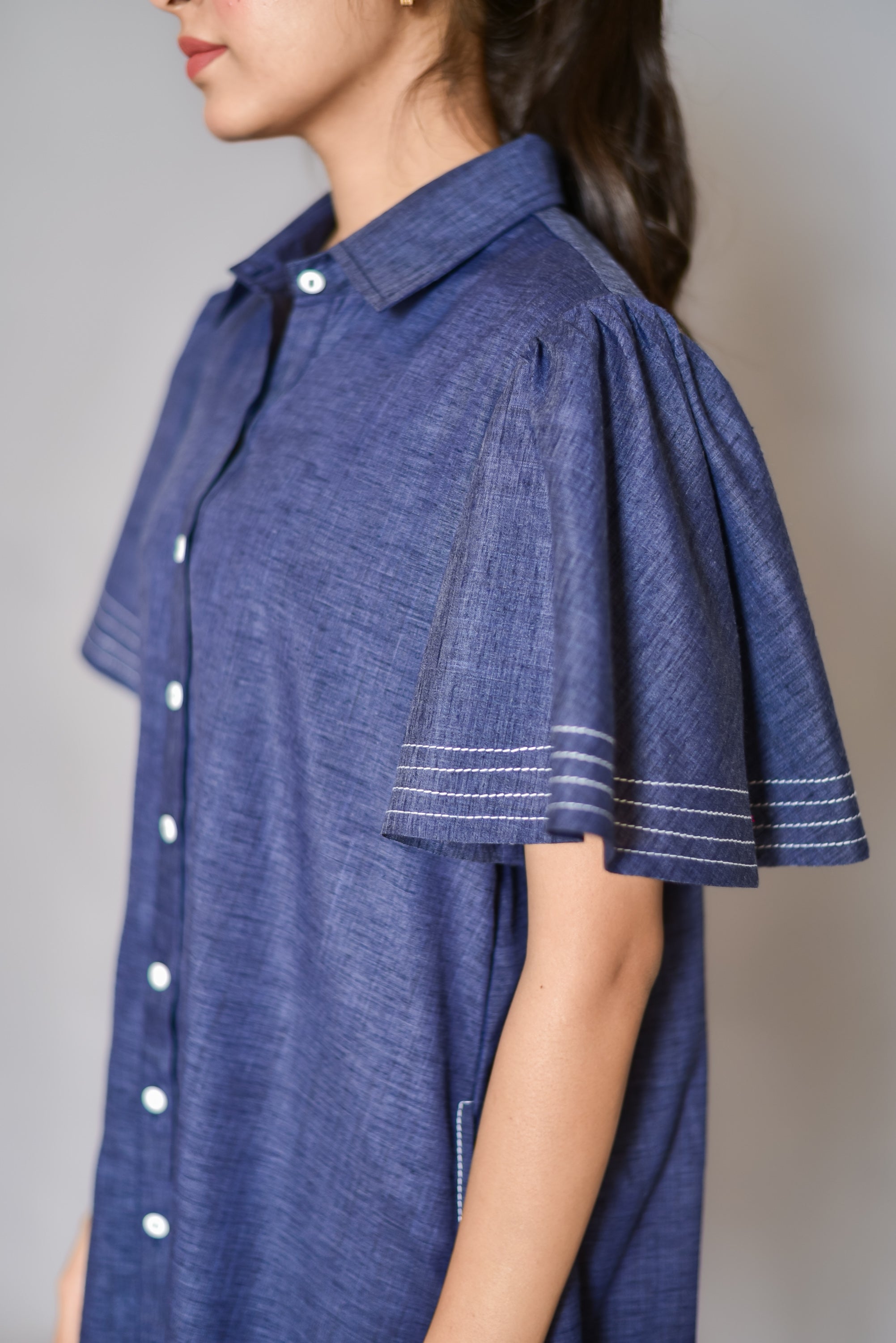 Blue Denim Shirt Dress