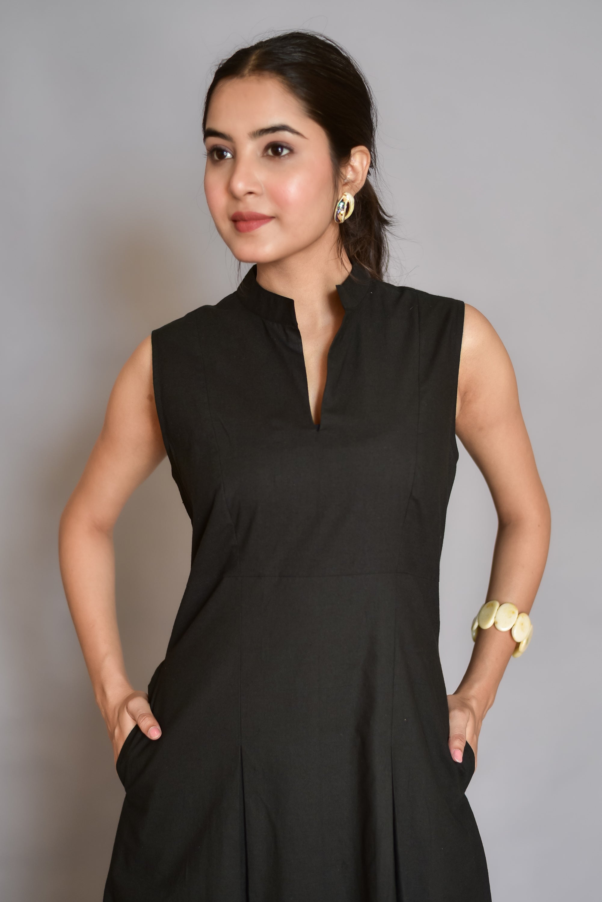 Modern Black Maxi Dress