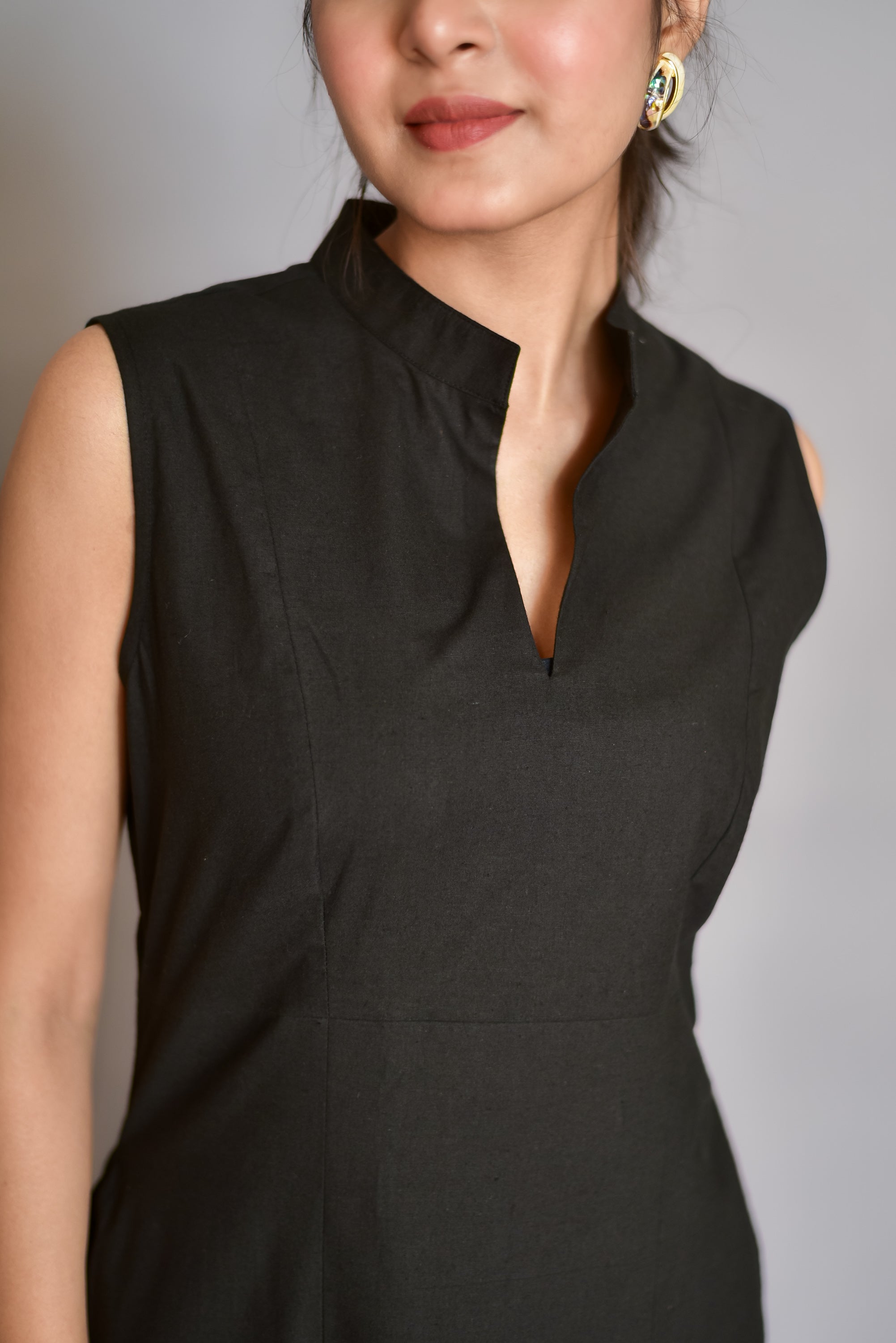 Modern Black Maxi Dress