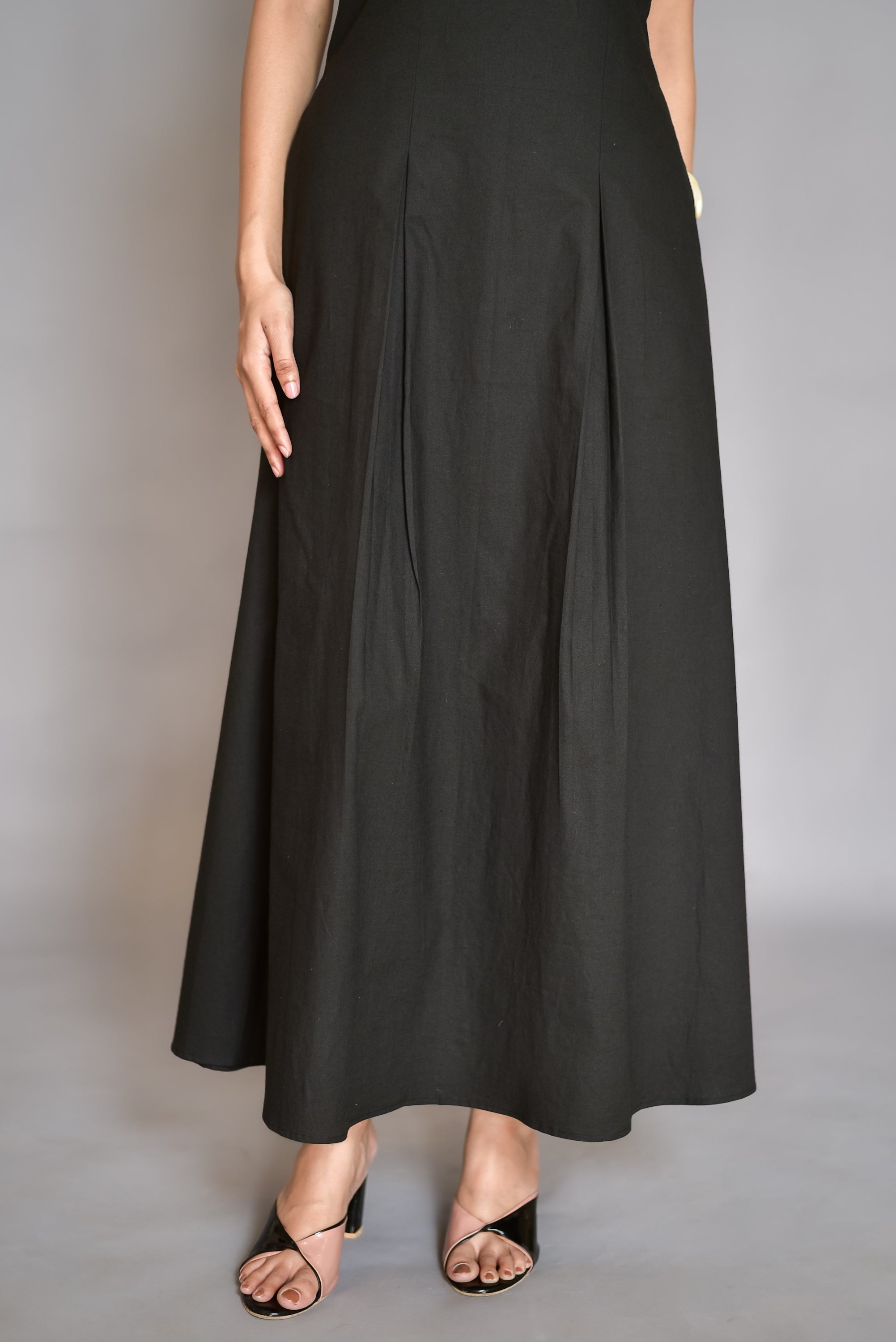 Modern Black Maxi Dress