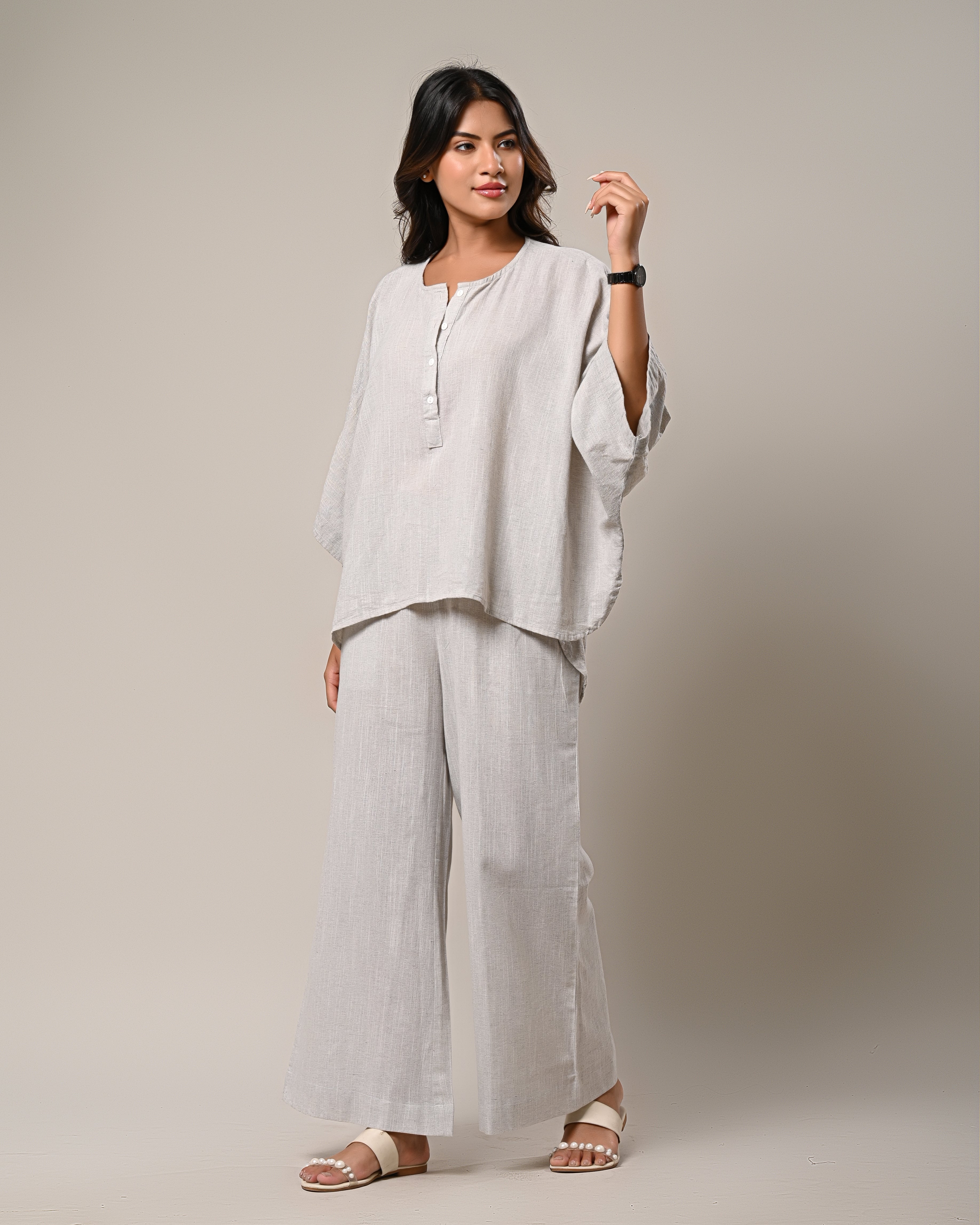 Casual Linen Two-Piece Set