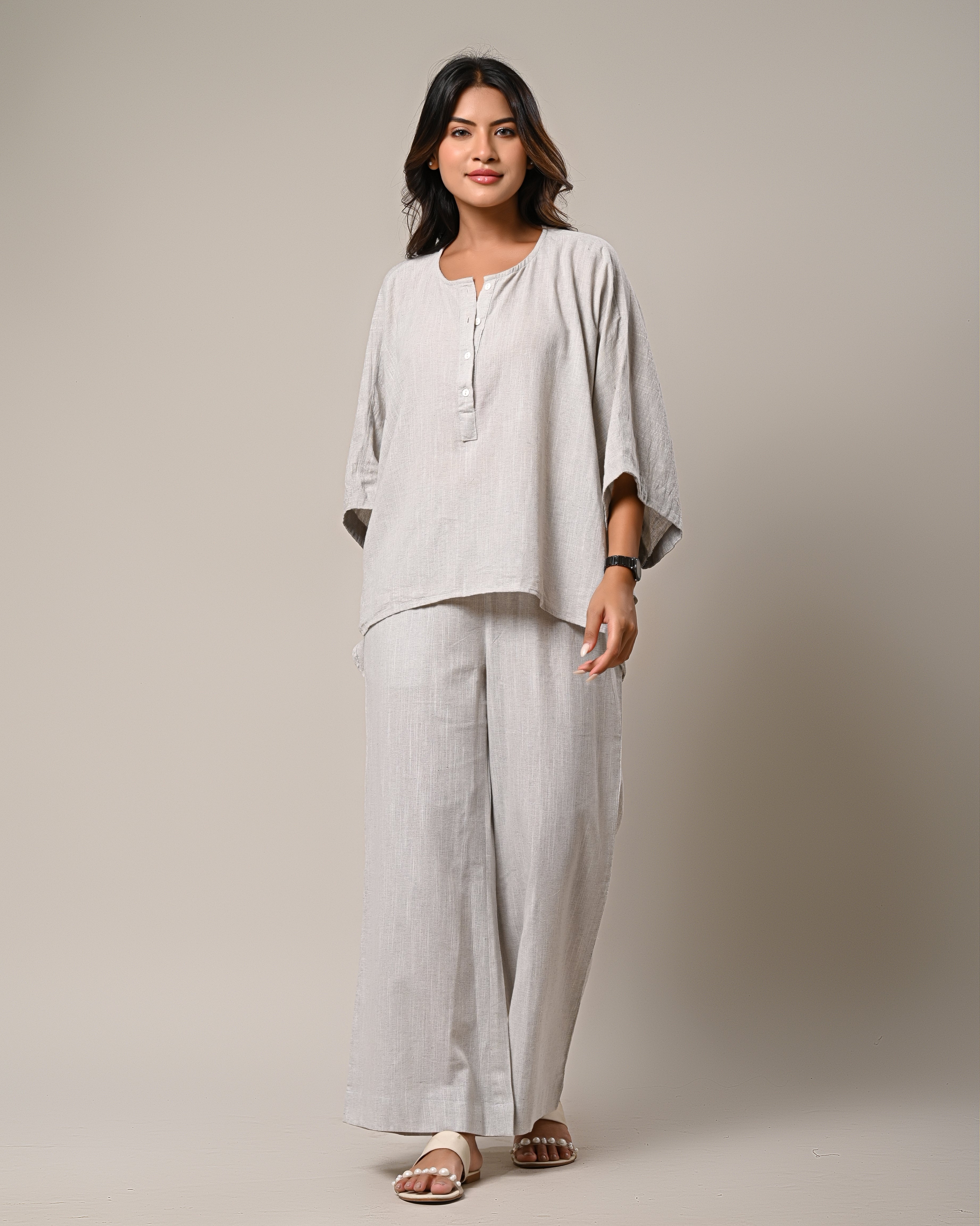 Casual Linen Two-Piece Set