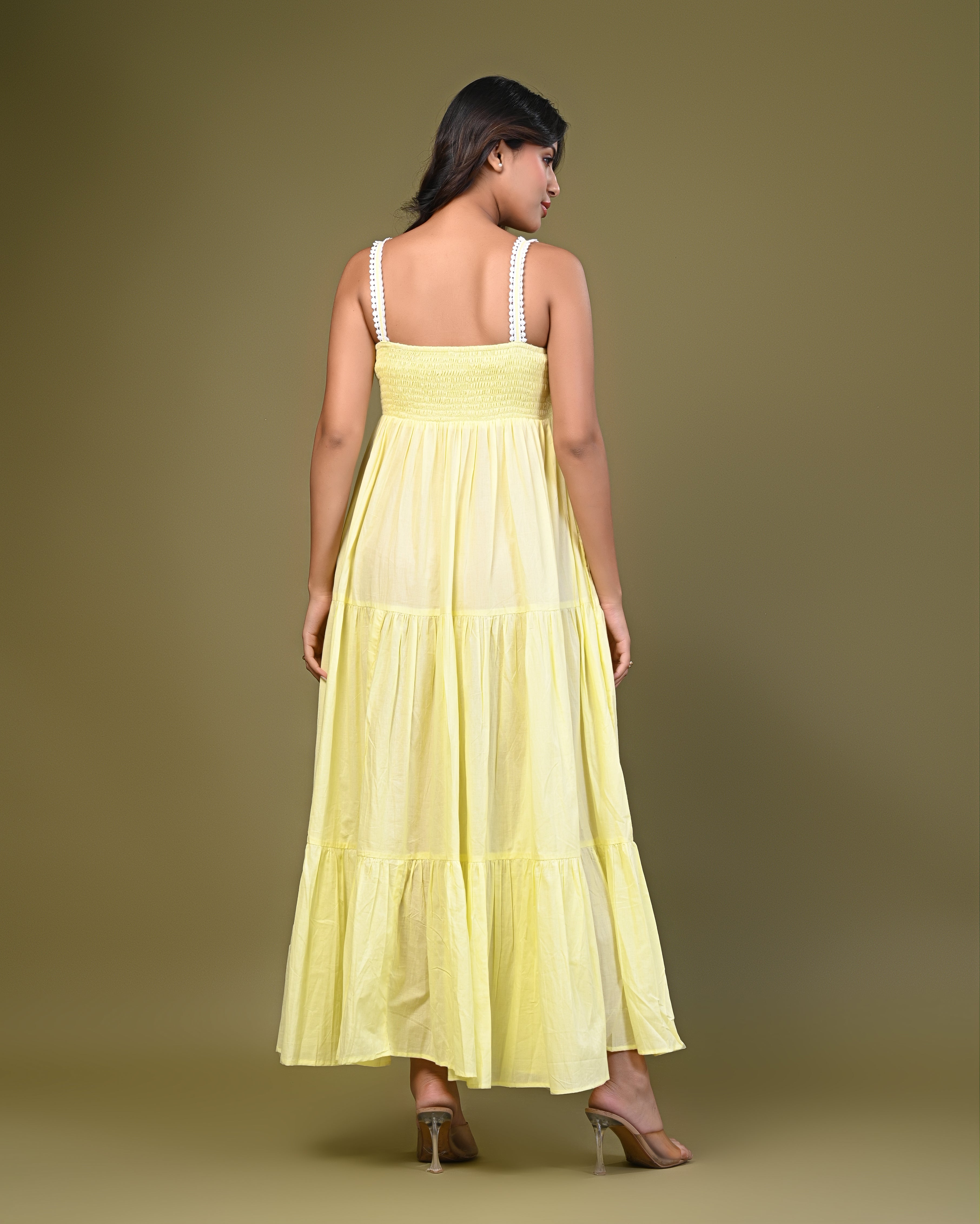 Butter Yellow Tiered Maxi Dress