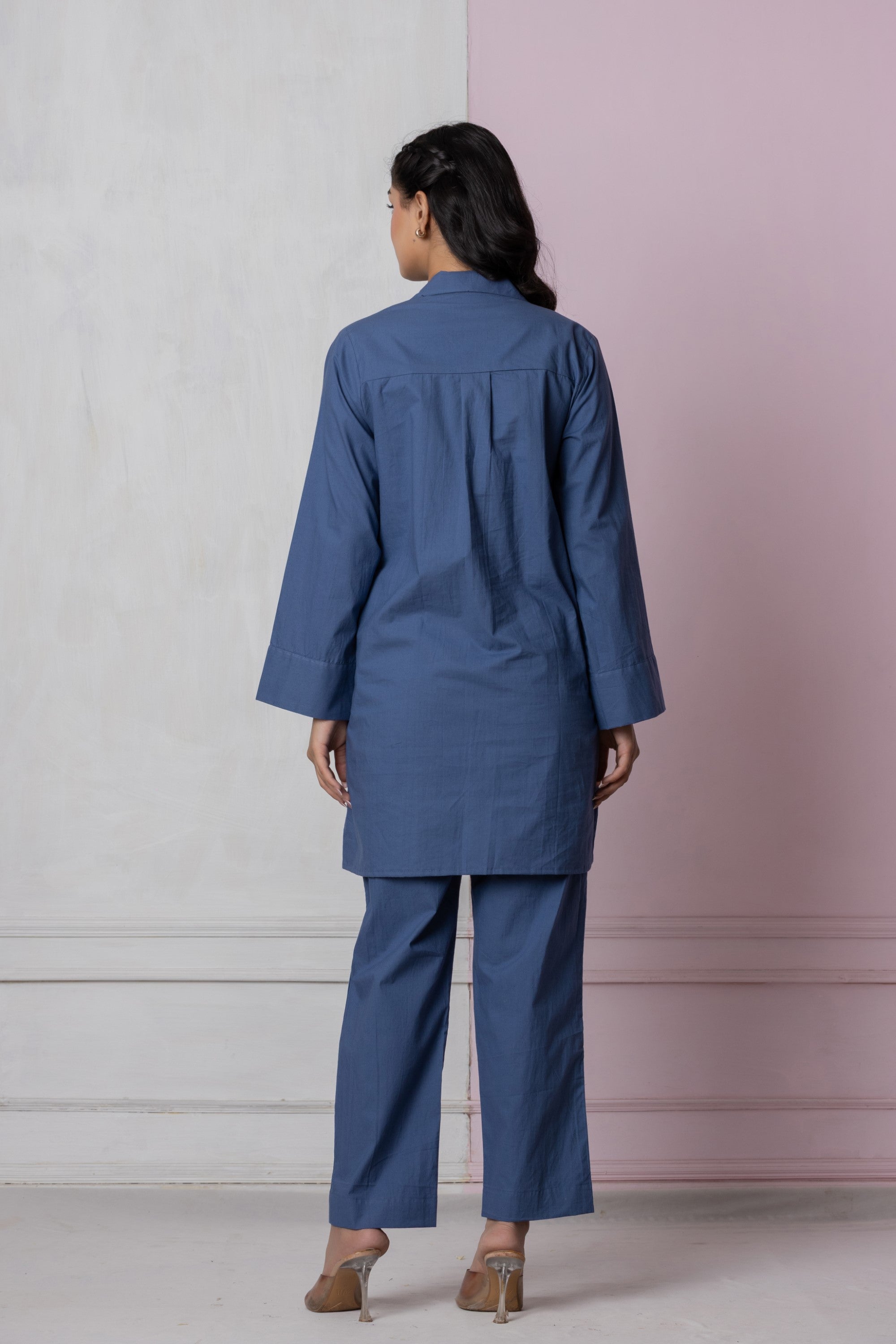 Minimal Blue Co-ord Set