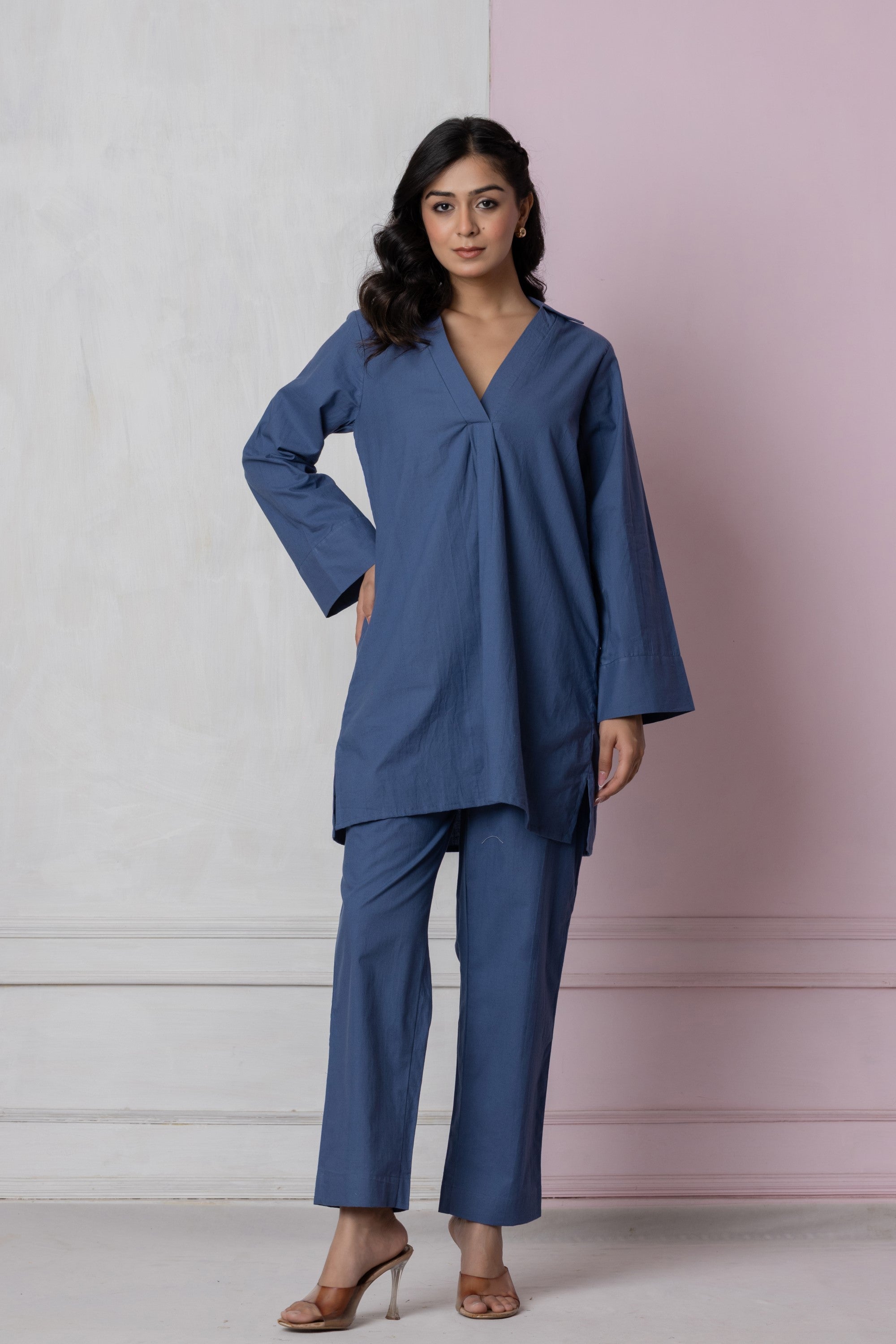 Minimal Blue Co-ord Set