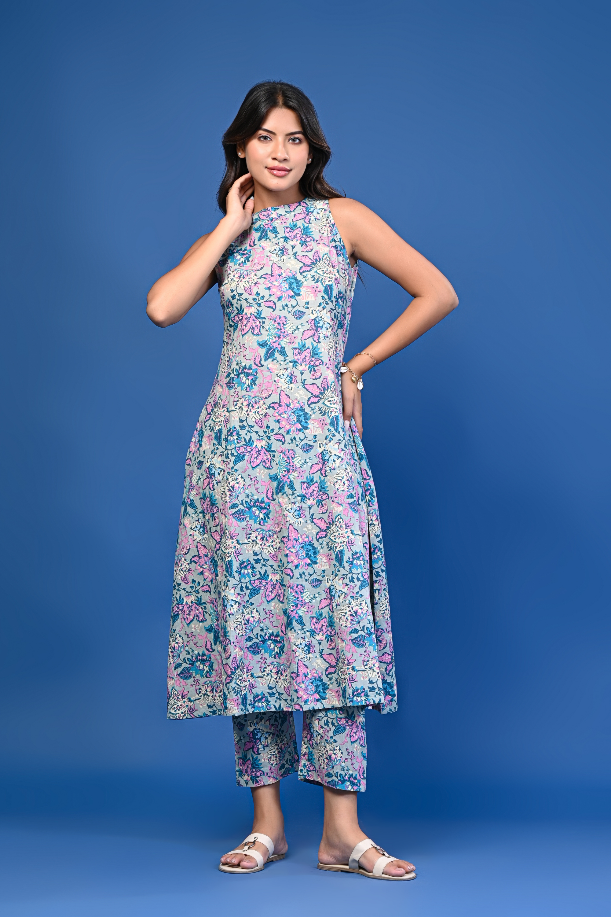 Pastel Floral Printed Co-ord Set