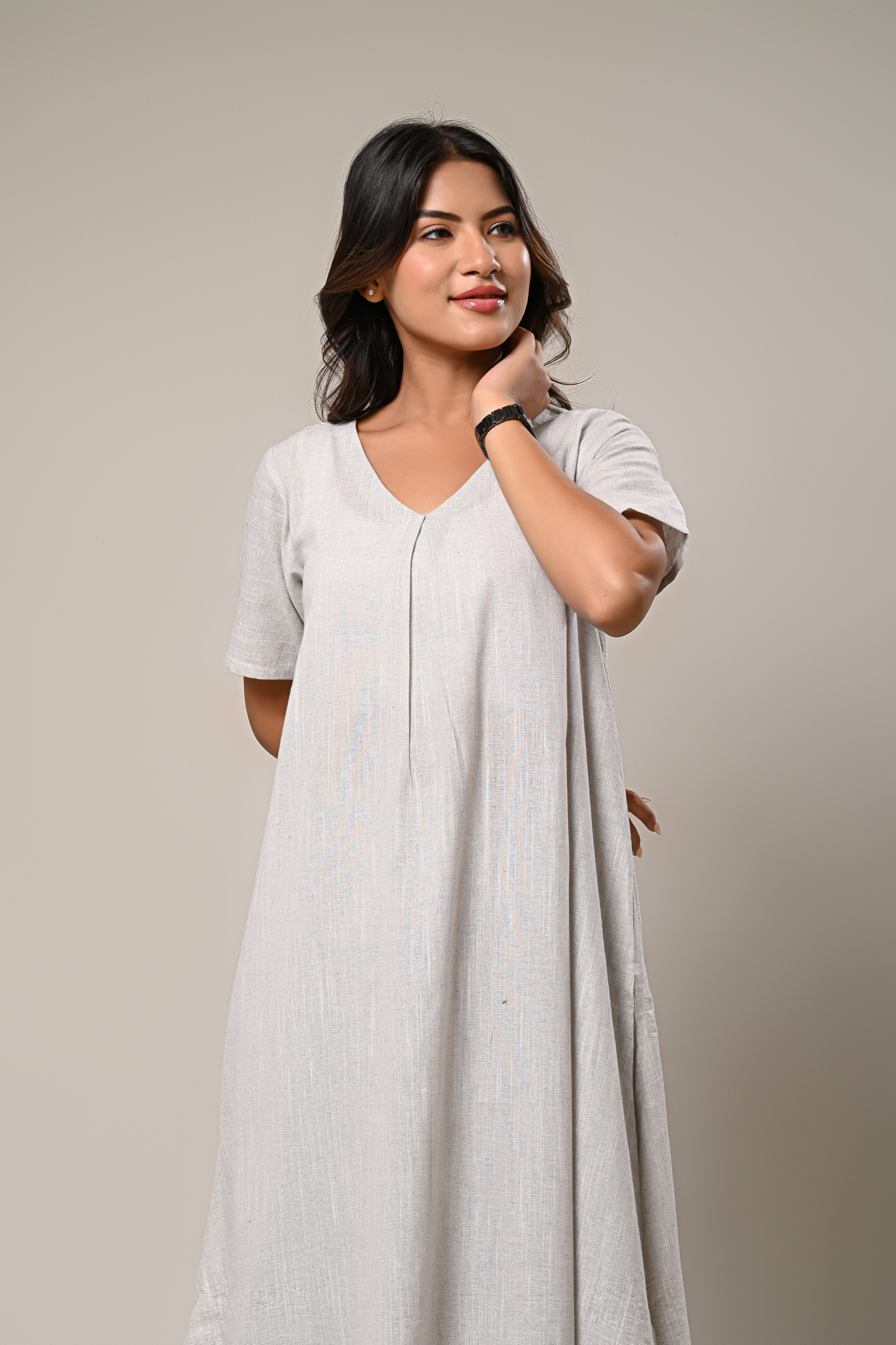 Elegant Grey Kurta and Palazzo Set