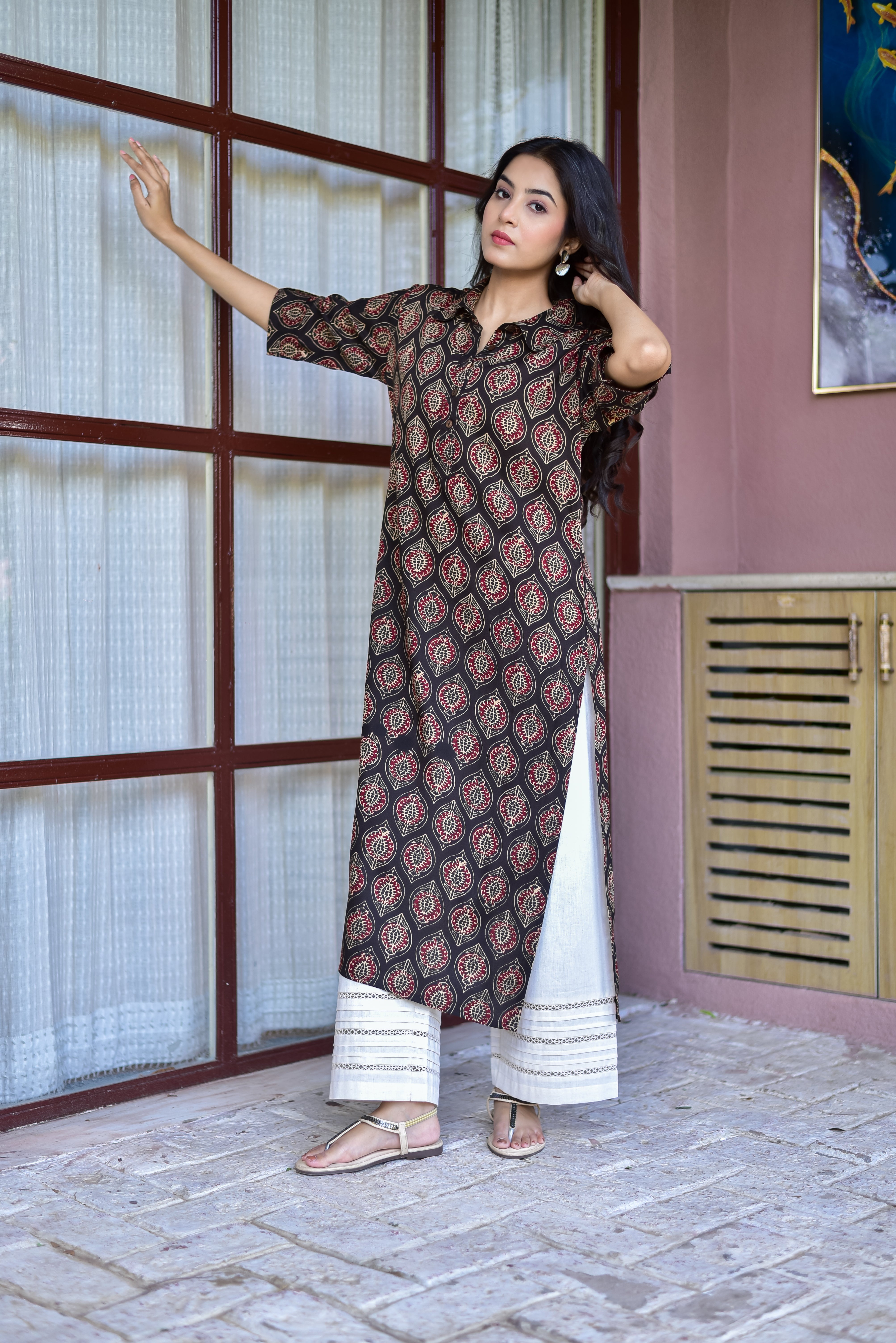 Relaxed Rayon Formal Kurta