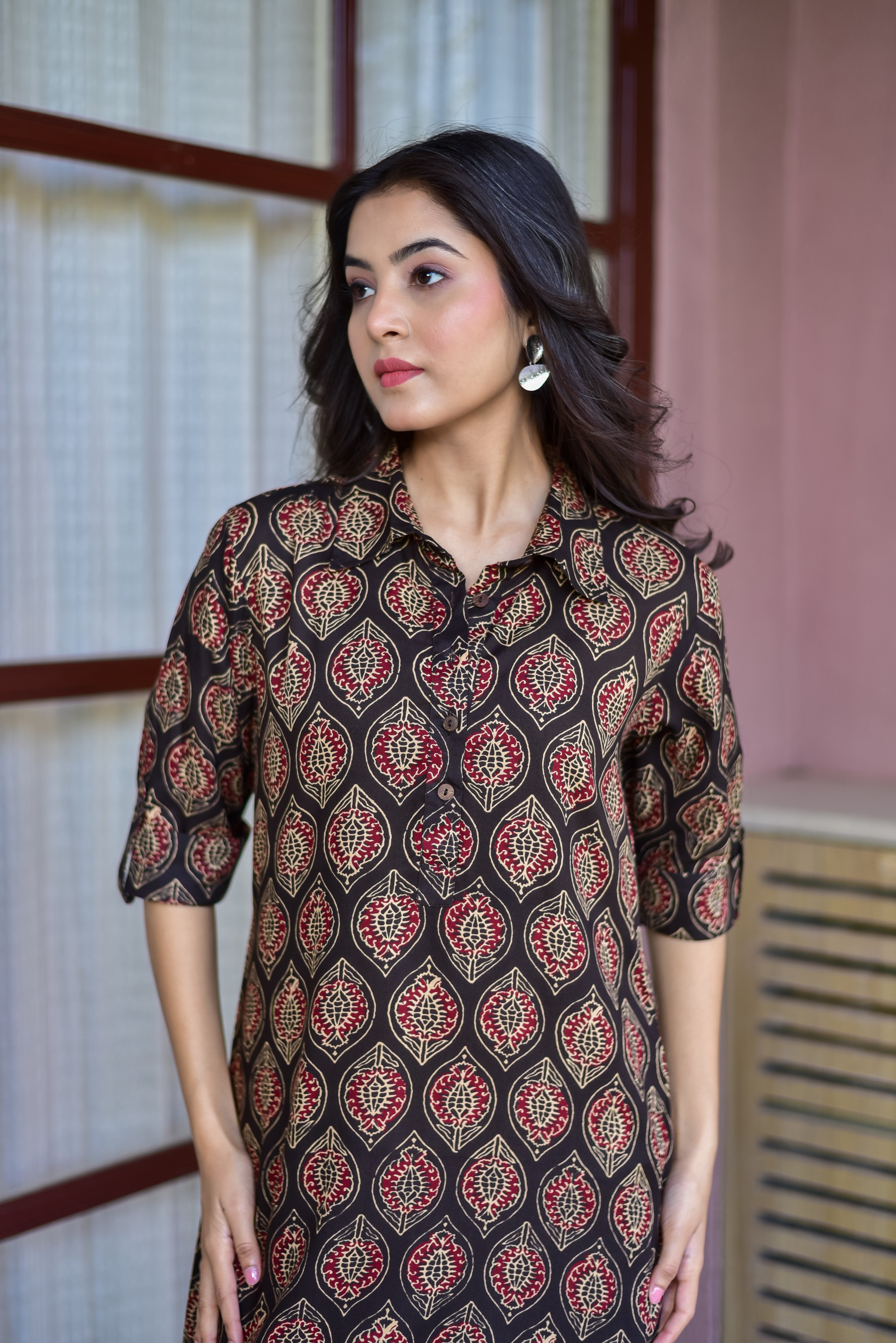 Relaxed Rayon Formal Kurta