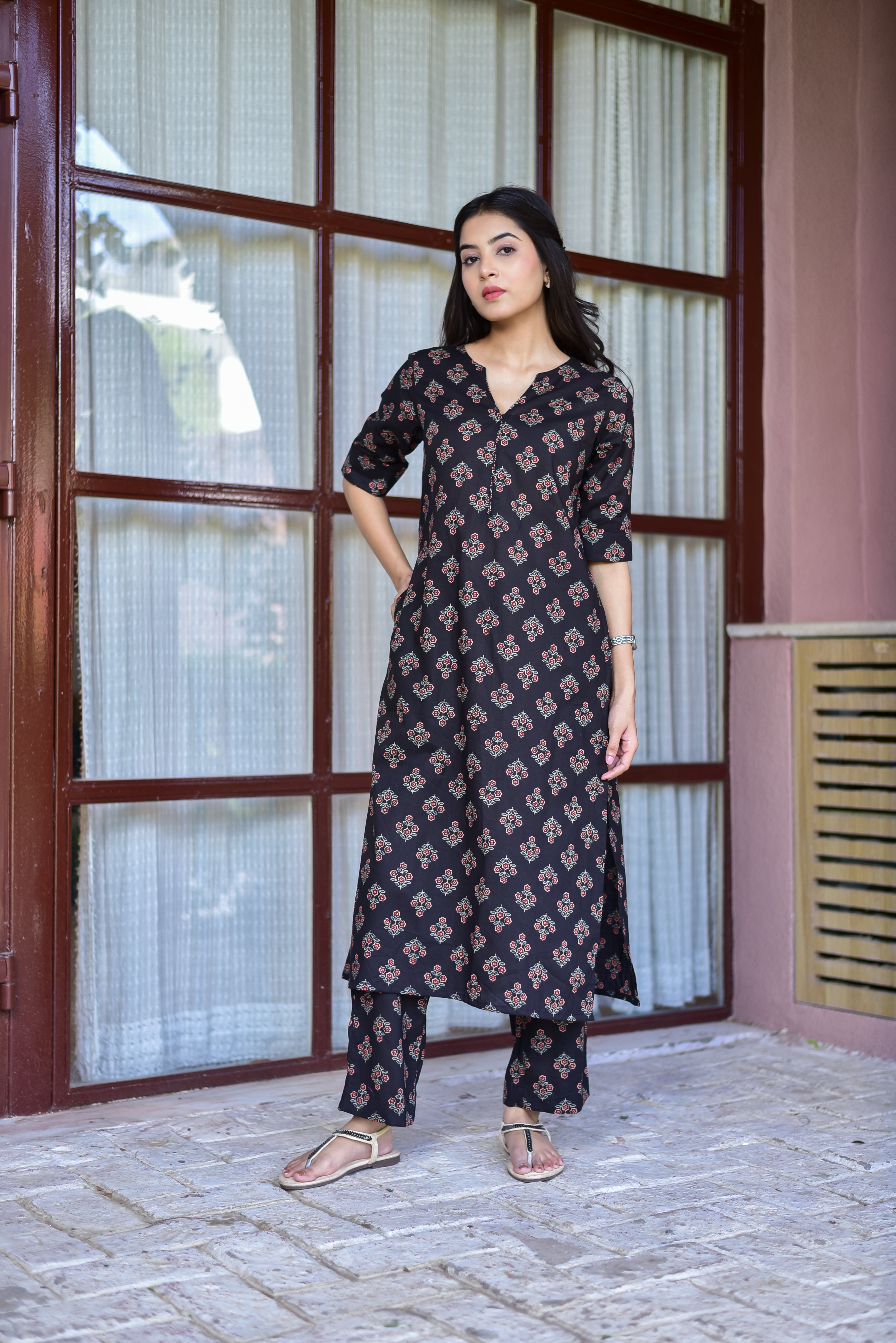 Midnight Buta Kurta Set