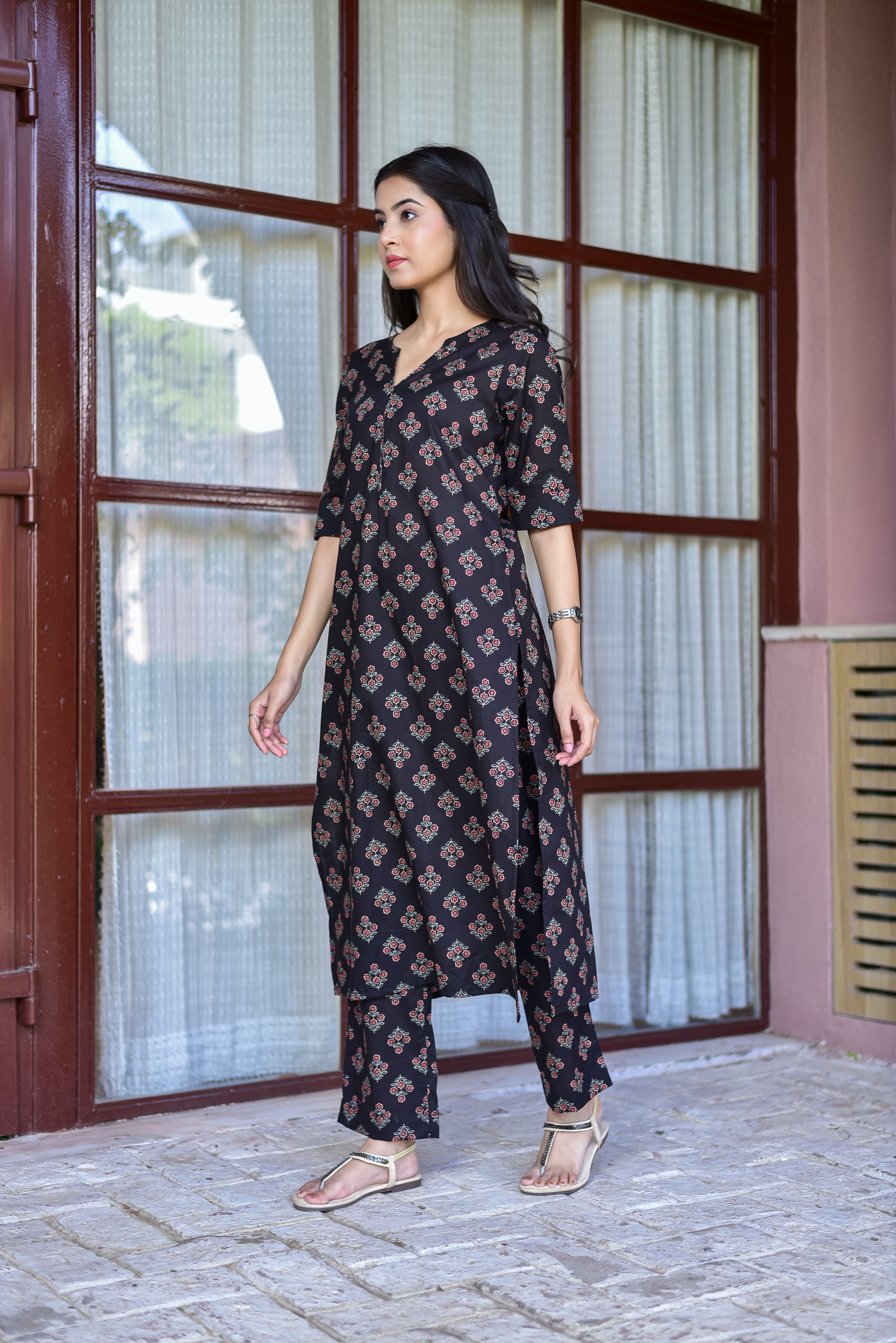 Midnight Buta Kurta Set
