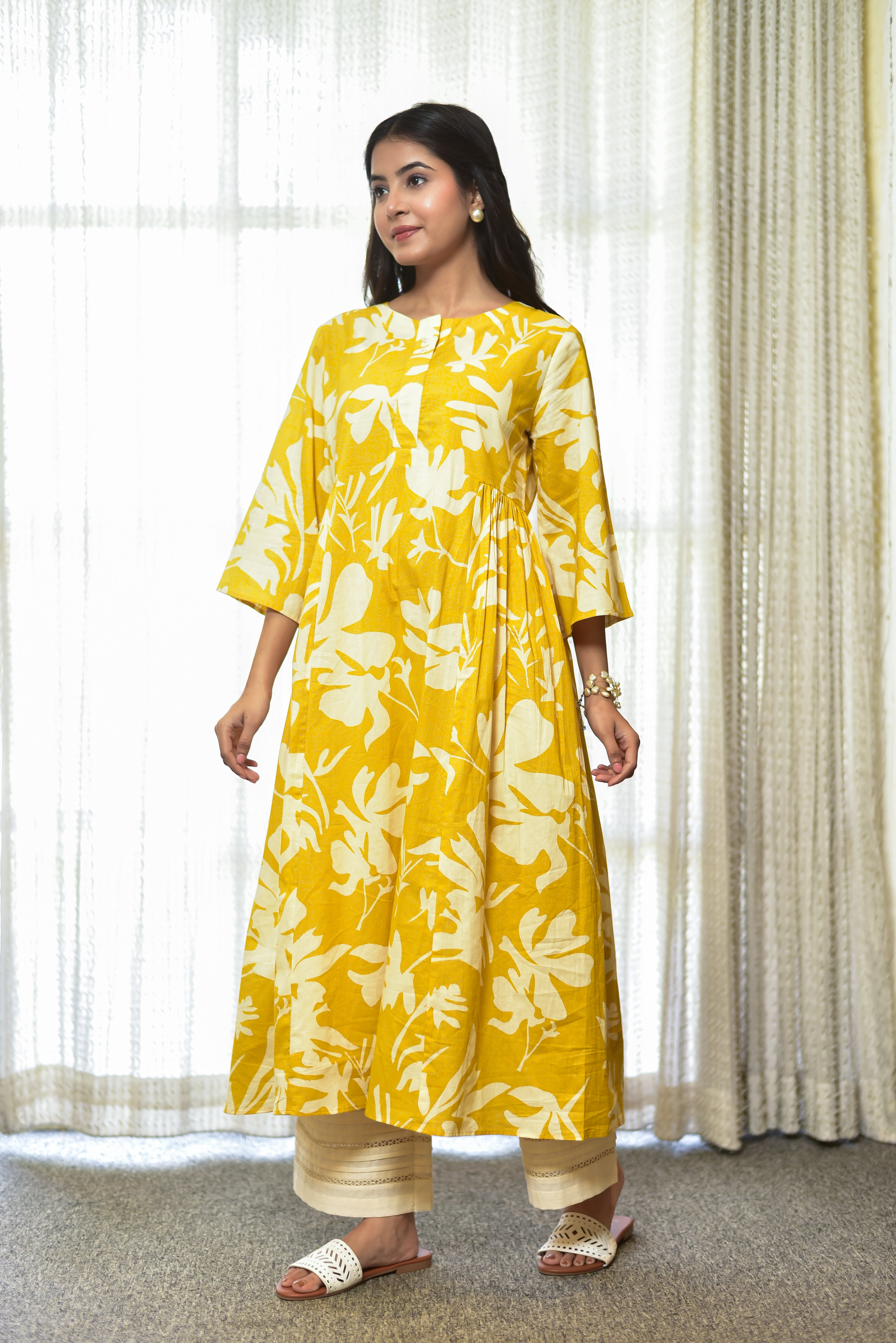 The Breezy Gathered Kurta