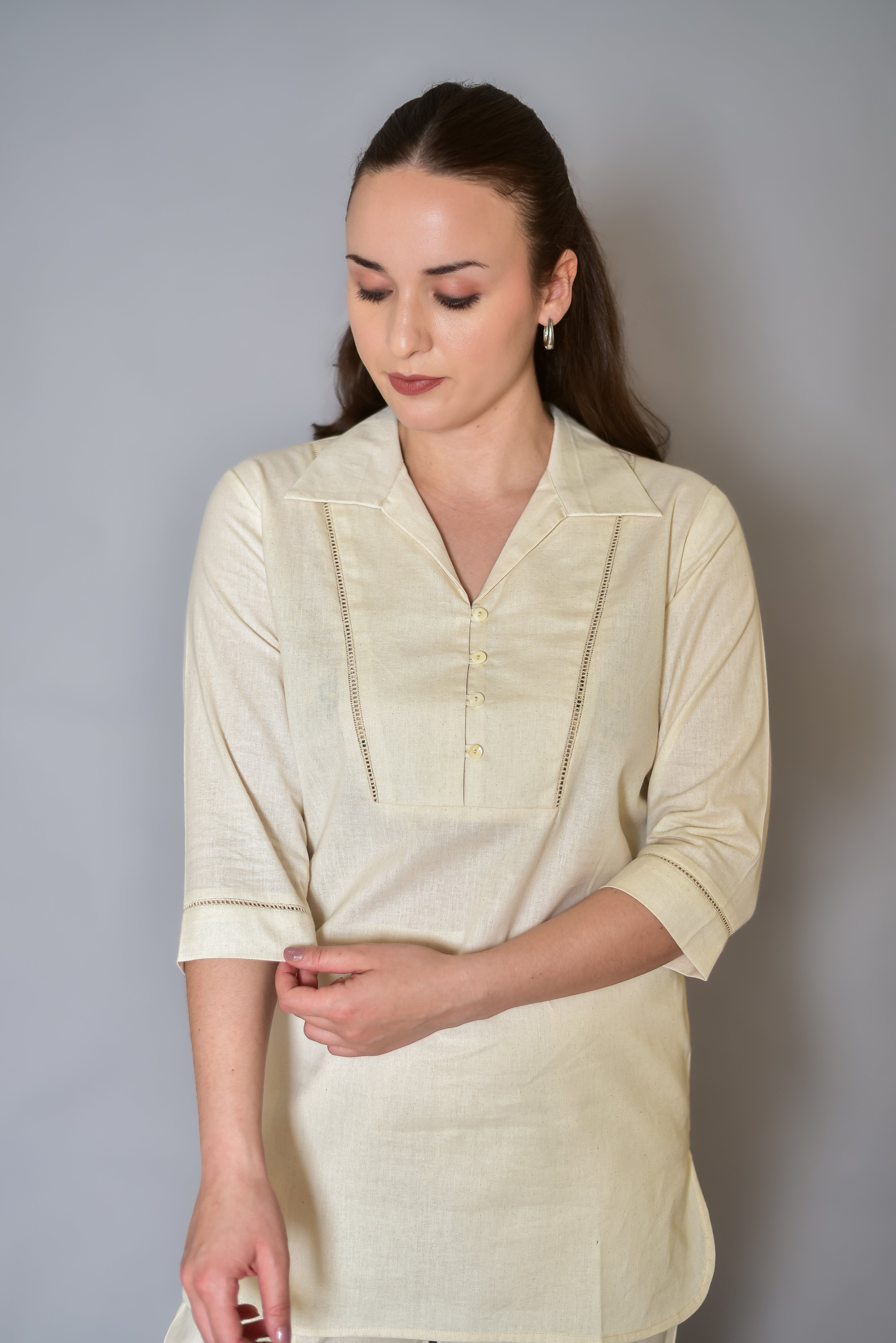 Lace Detailed Cotton Top