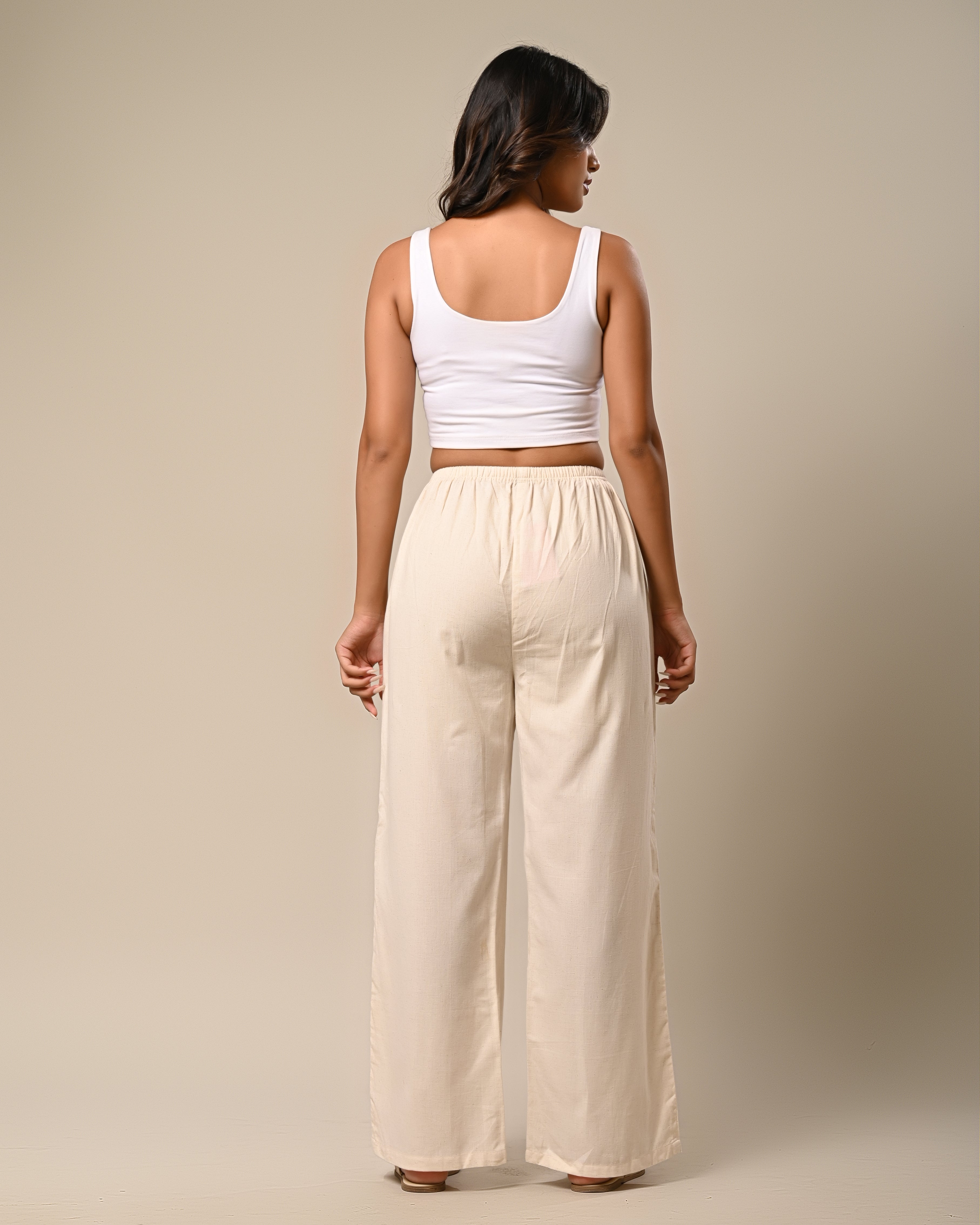 Women’s off-white Wide-Leg Pants