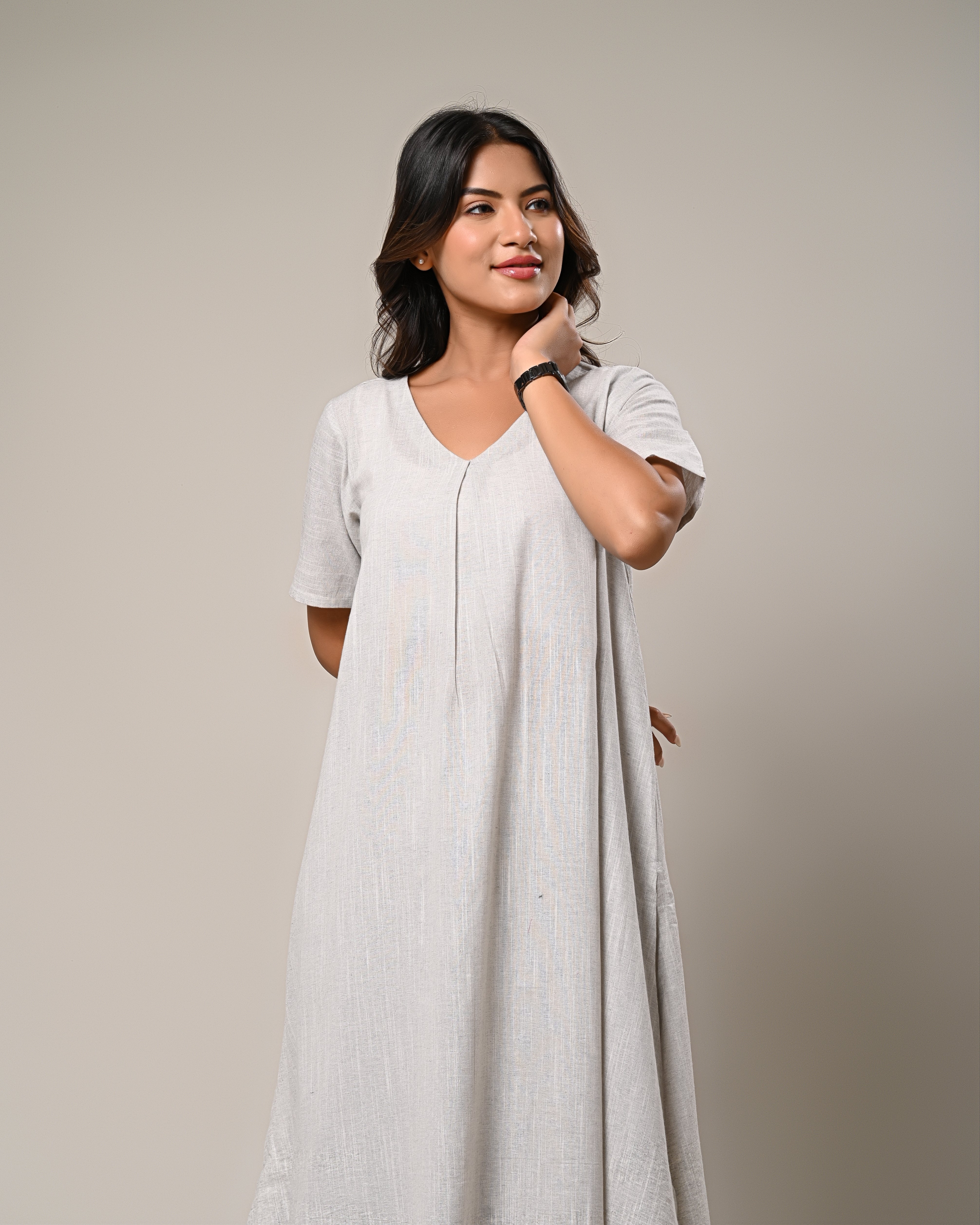 Elegant Grey Kurta and Palazzo Set