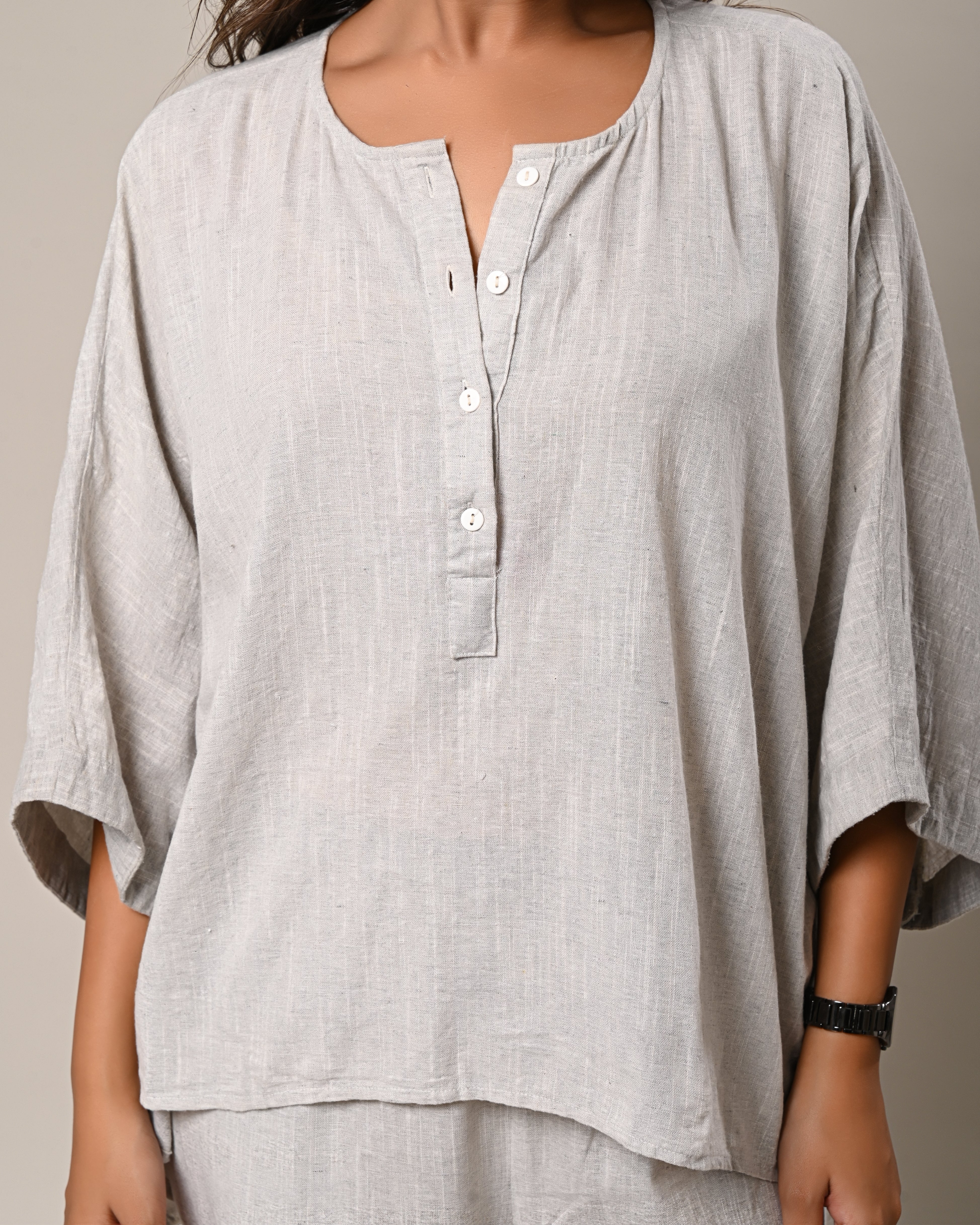 Casual Linen Two-Piece Set