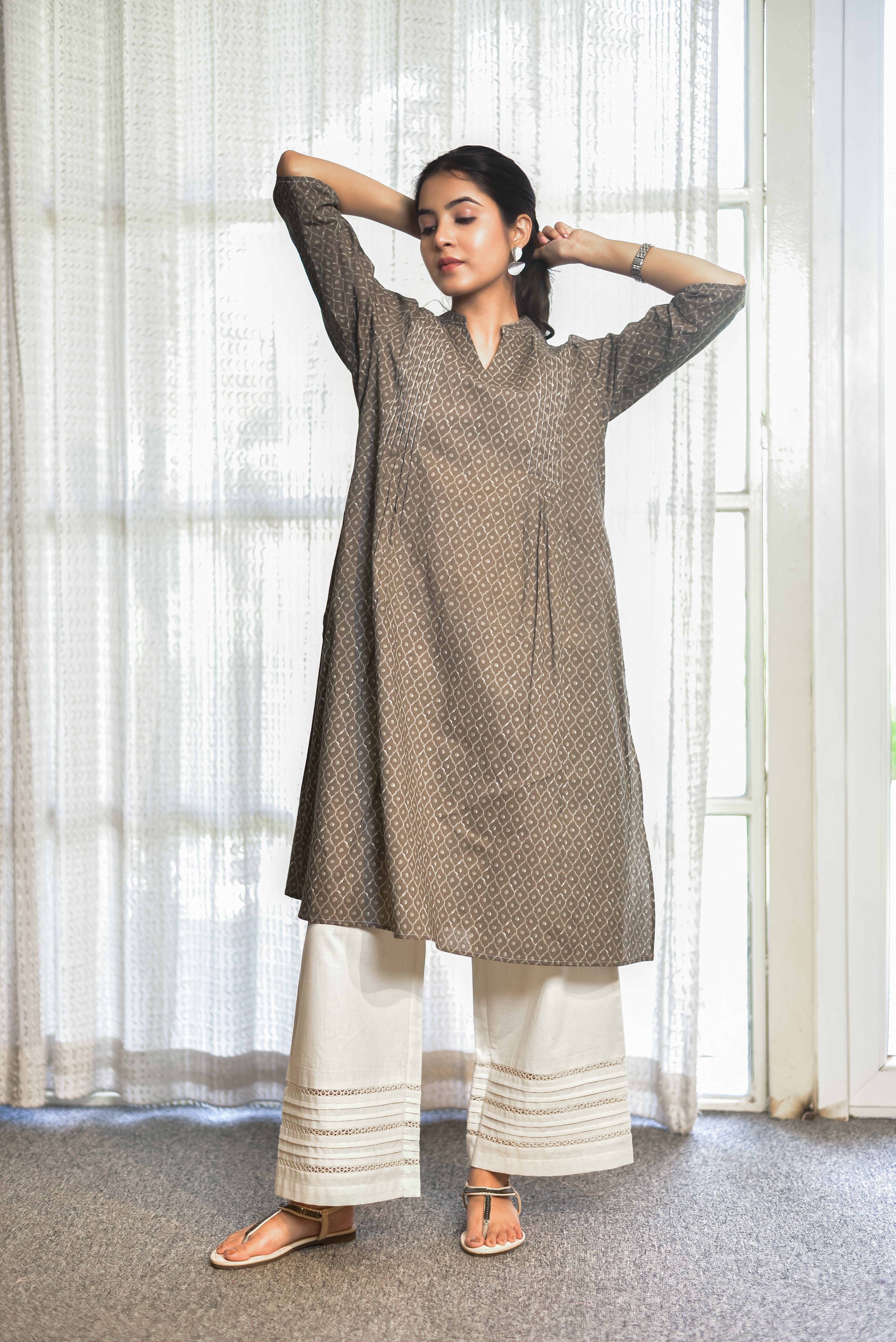 The Minimalist Pin-Tuck Kurti